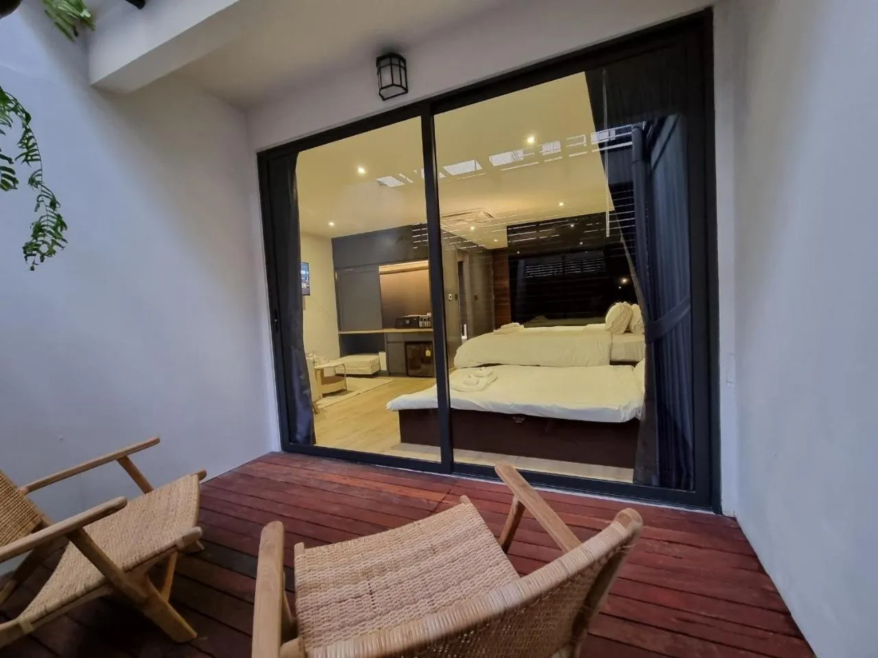 Photo of the whole room, Bed in The Nhorm Hotel Ratchada