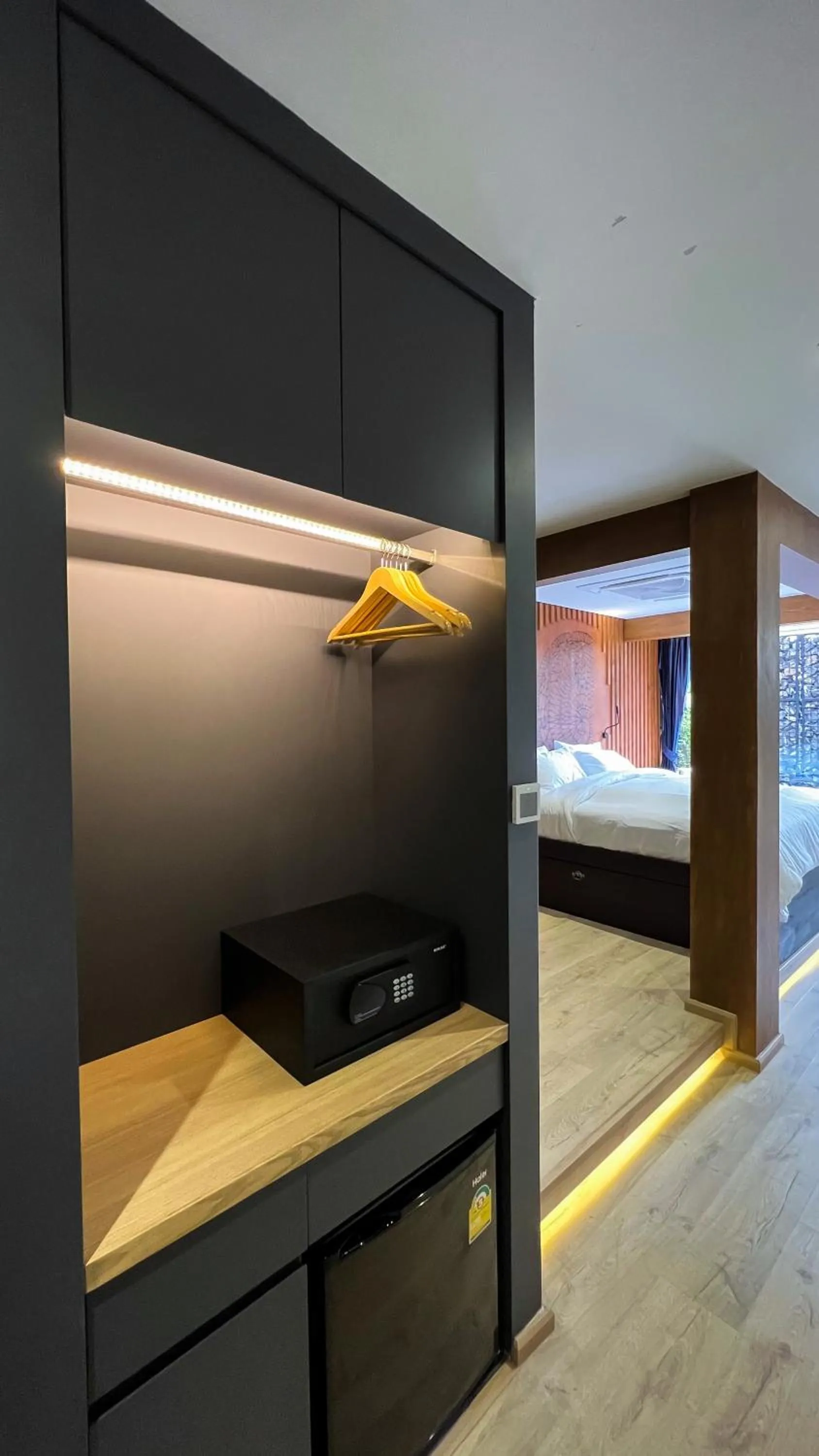 Photo of the whole room, Bed in The Nhorm Hotel Ratchada