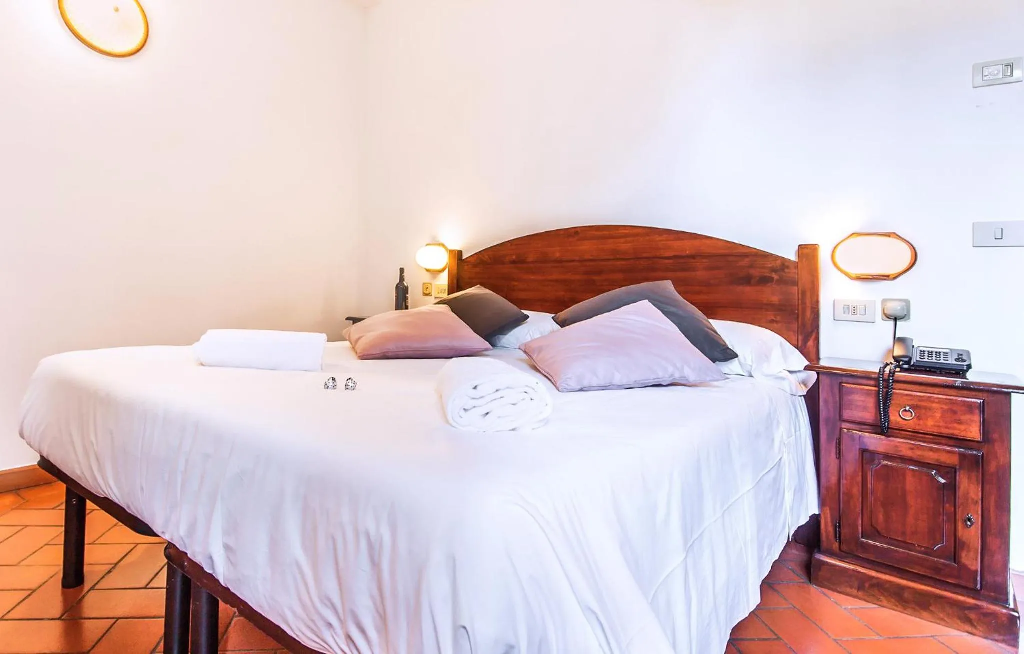 Bed in Hotel Costantini