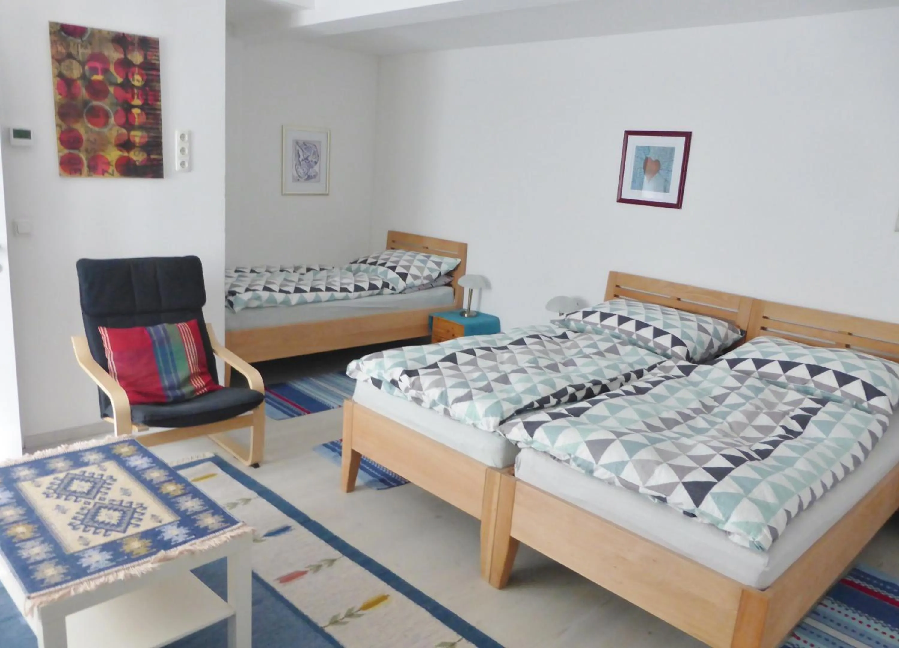 Bed in Ferienwohnung Sailer