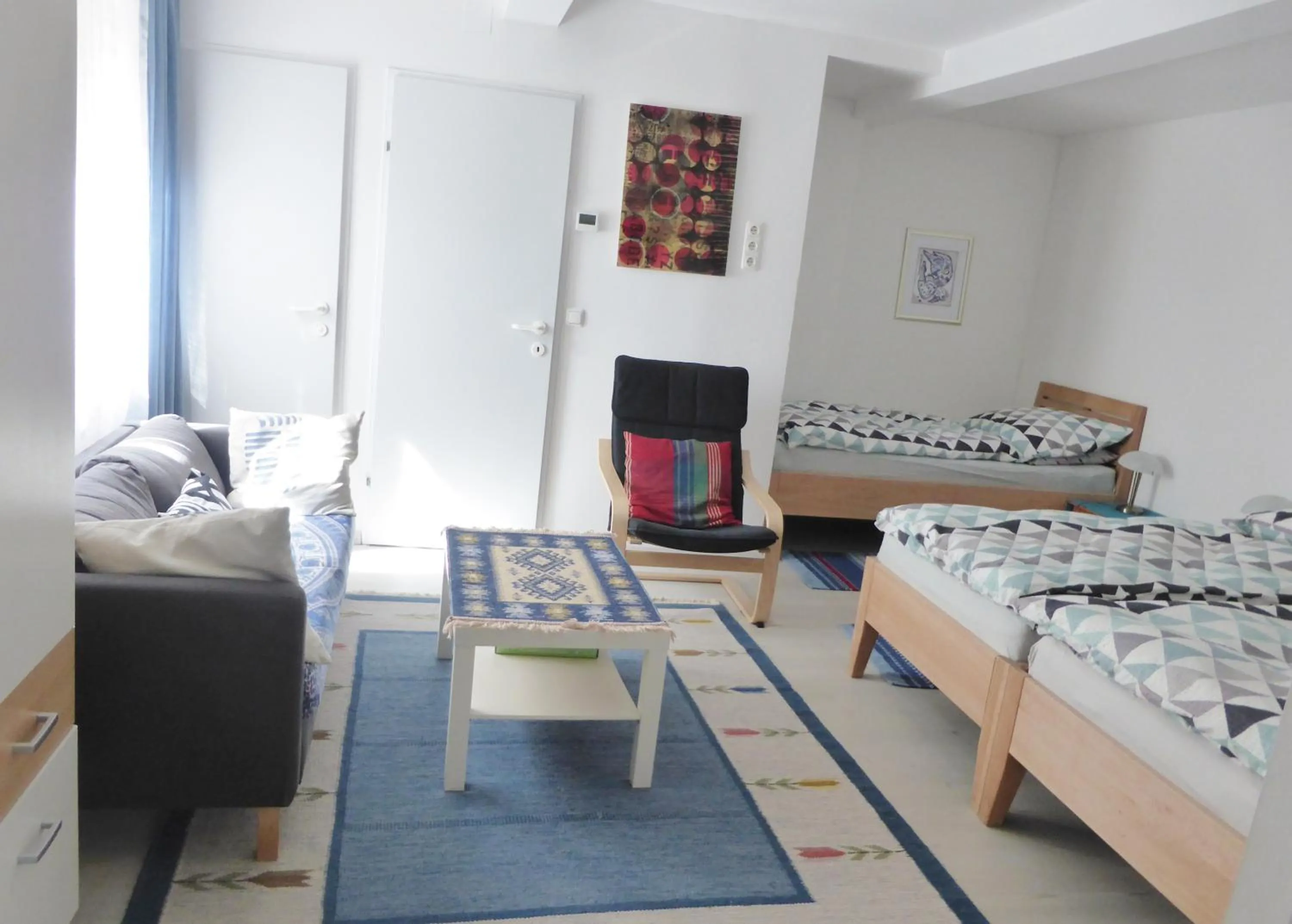 Bed in Ferienwohnung Sailer