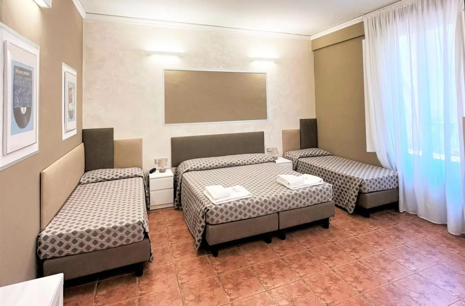 Bed in Hotel Alinari