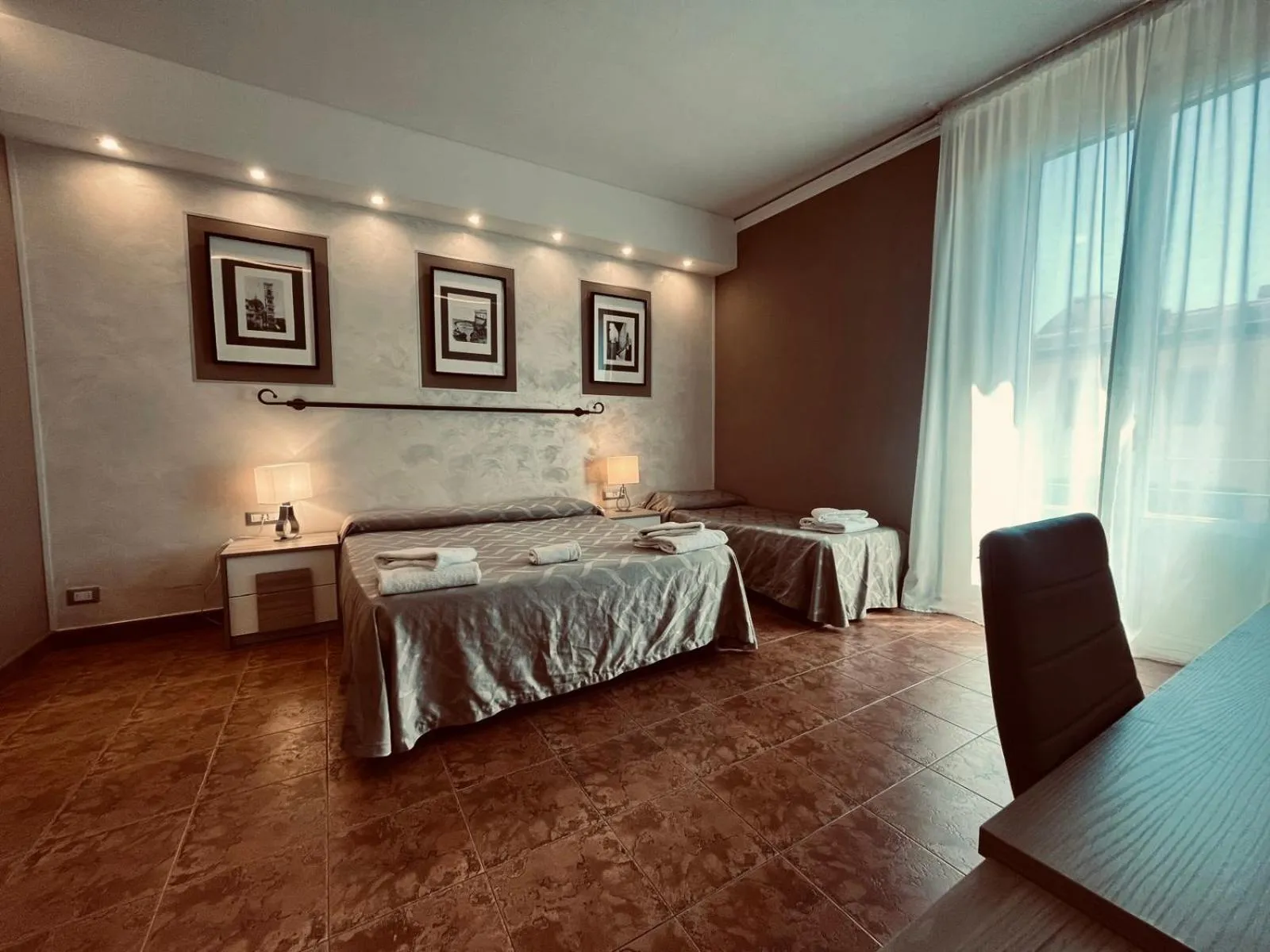 Bed in Hotel Alinari