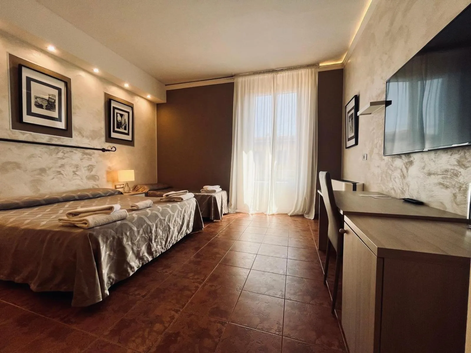 Bed in Hotel Alinari