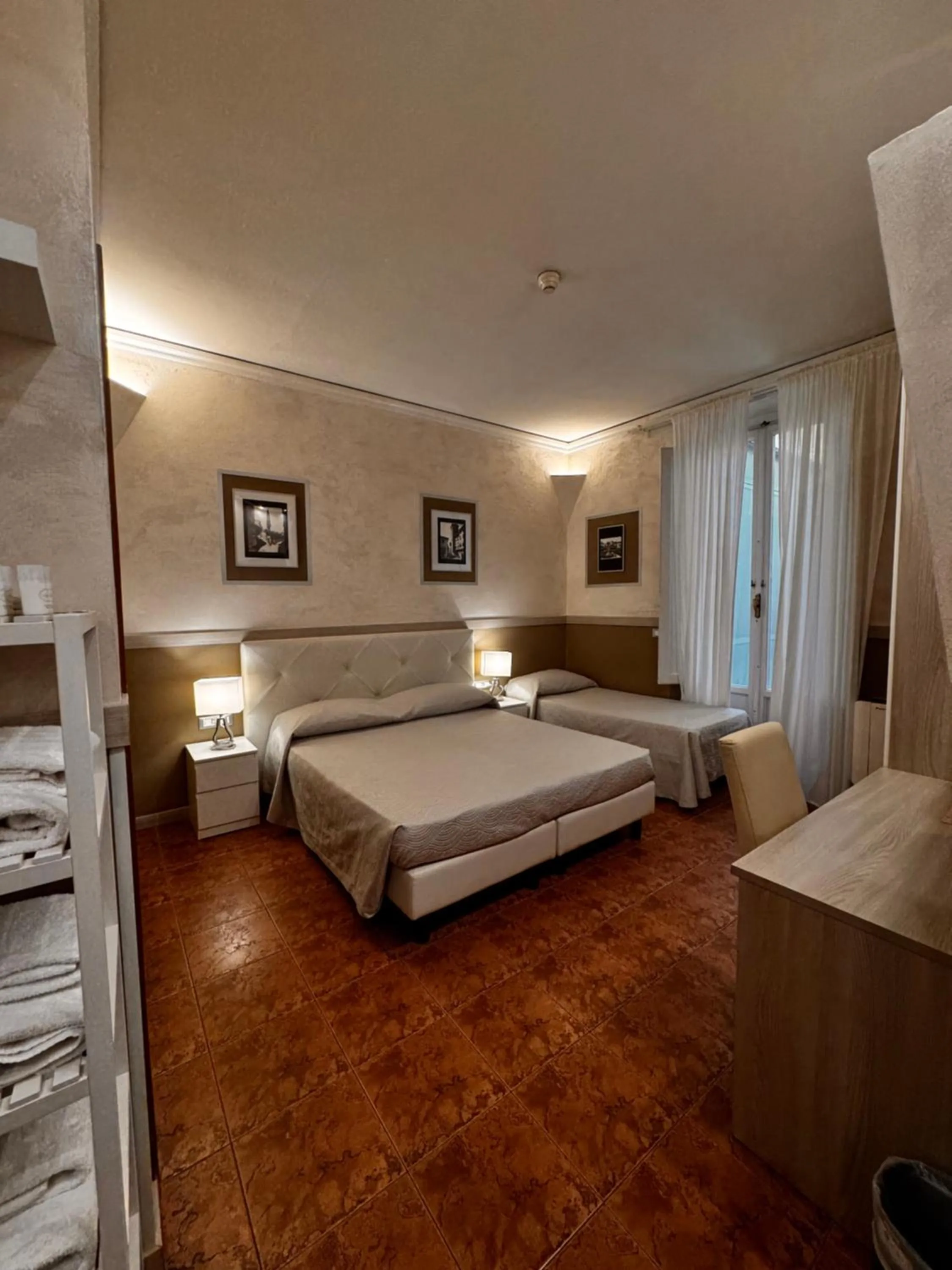 Bed in Hotel Alinari