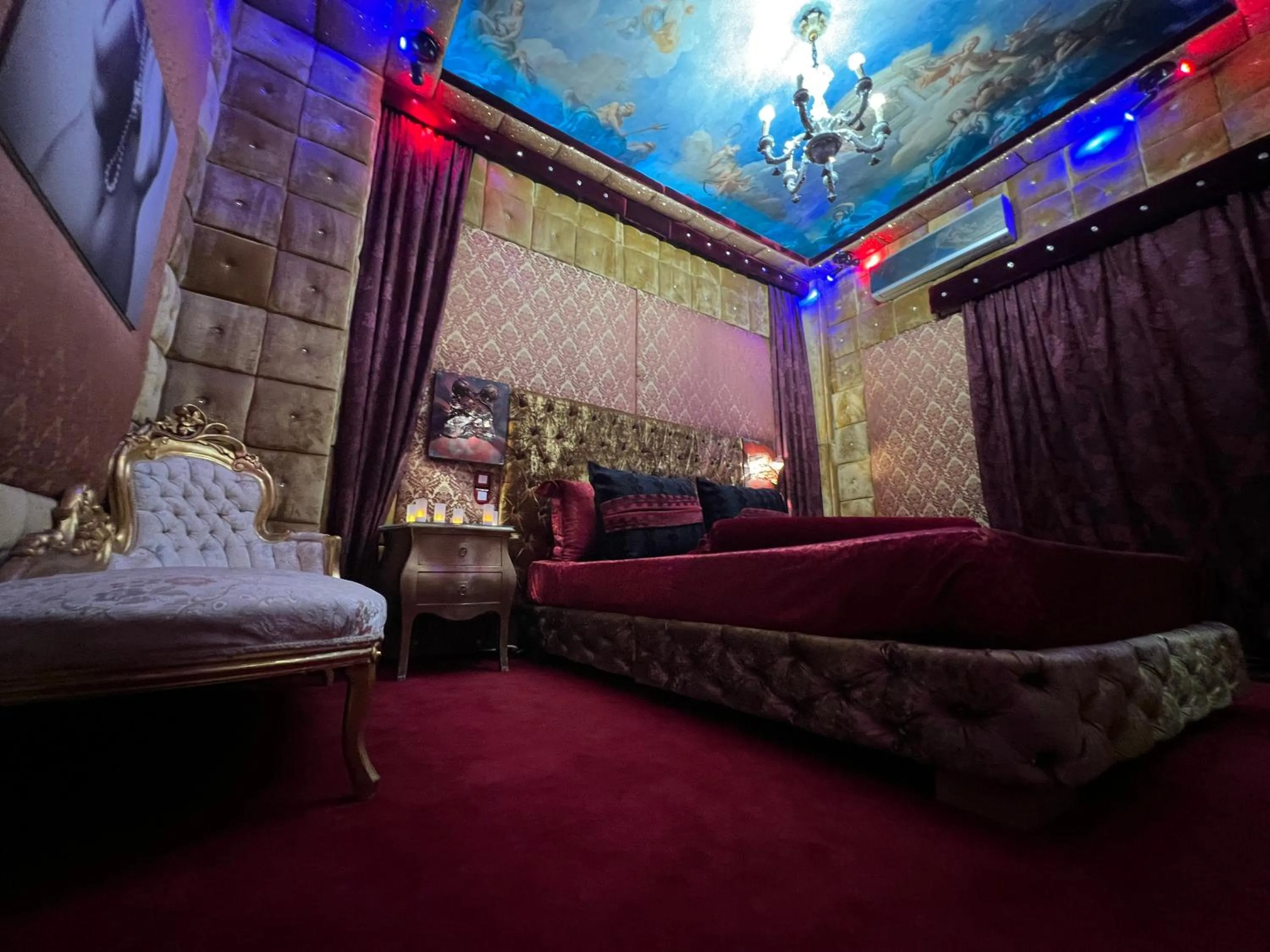 Decorative detail, Bed in Priamos Hotel Erato