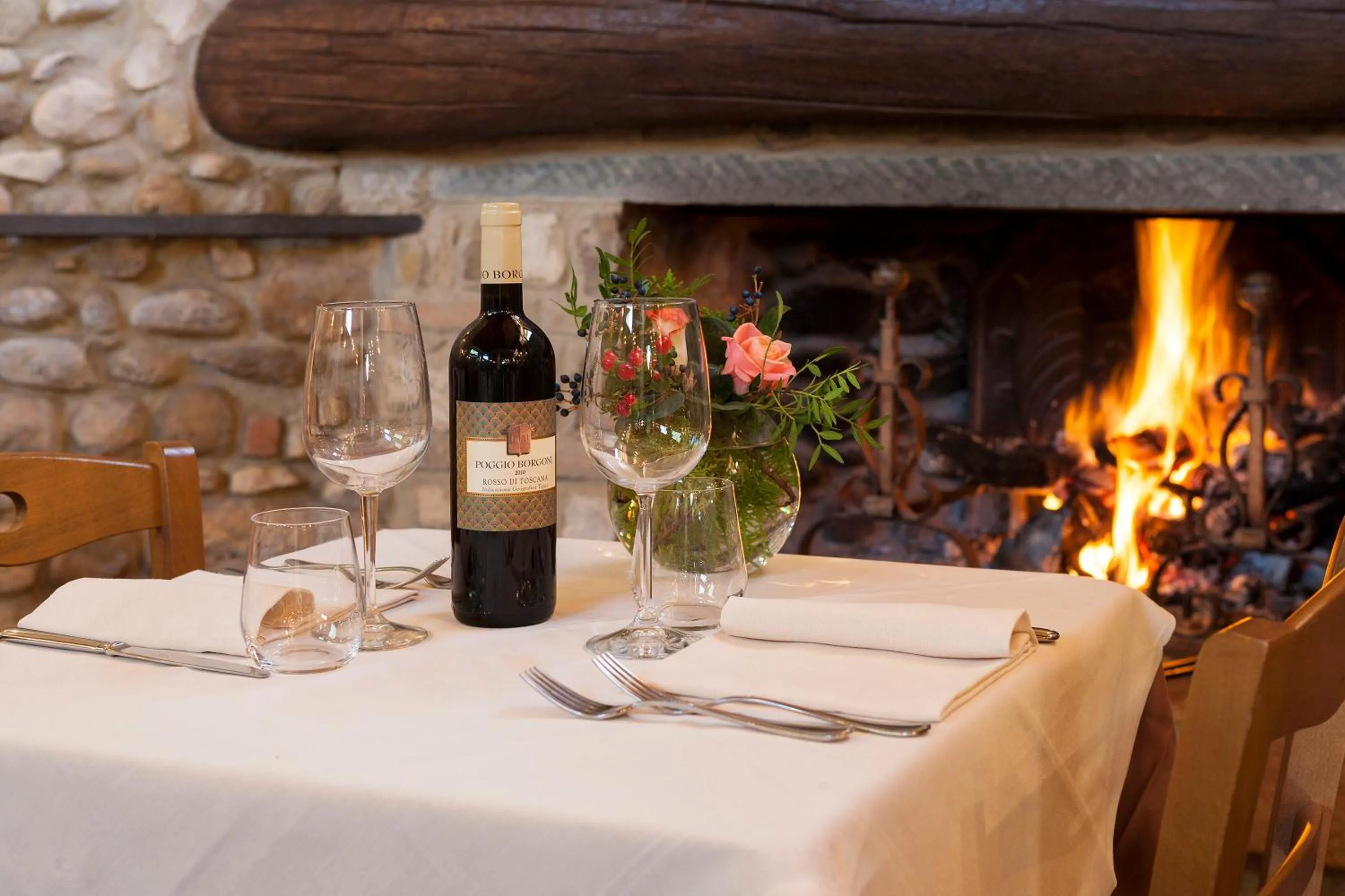 Restaurant/places to eat in Relais Poggio Borgoni