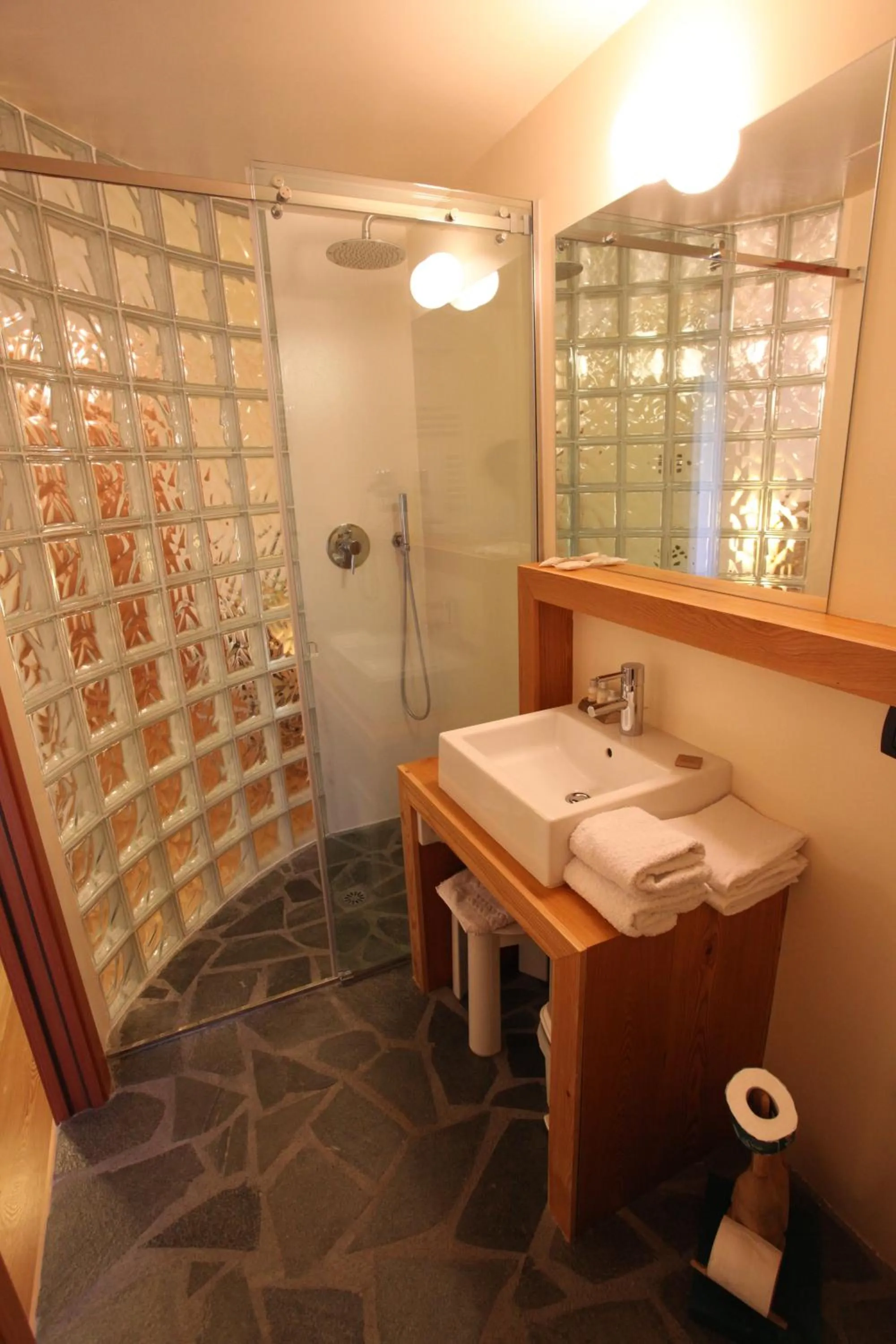 Shower in Hotel Berthod