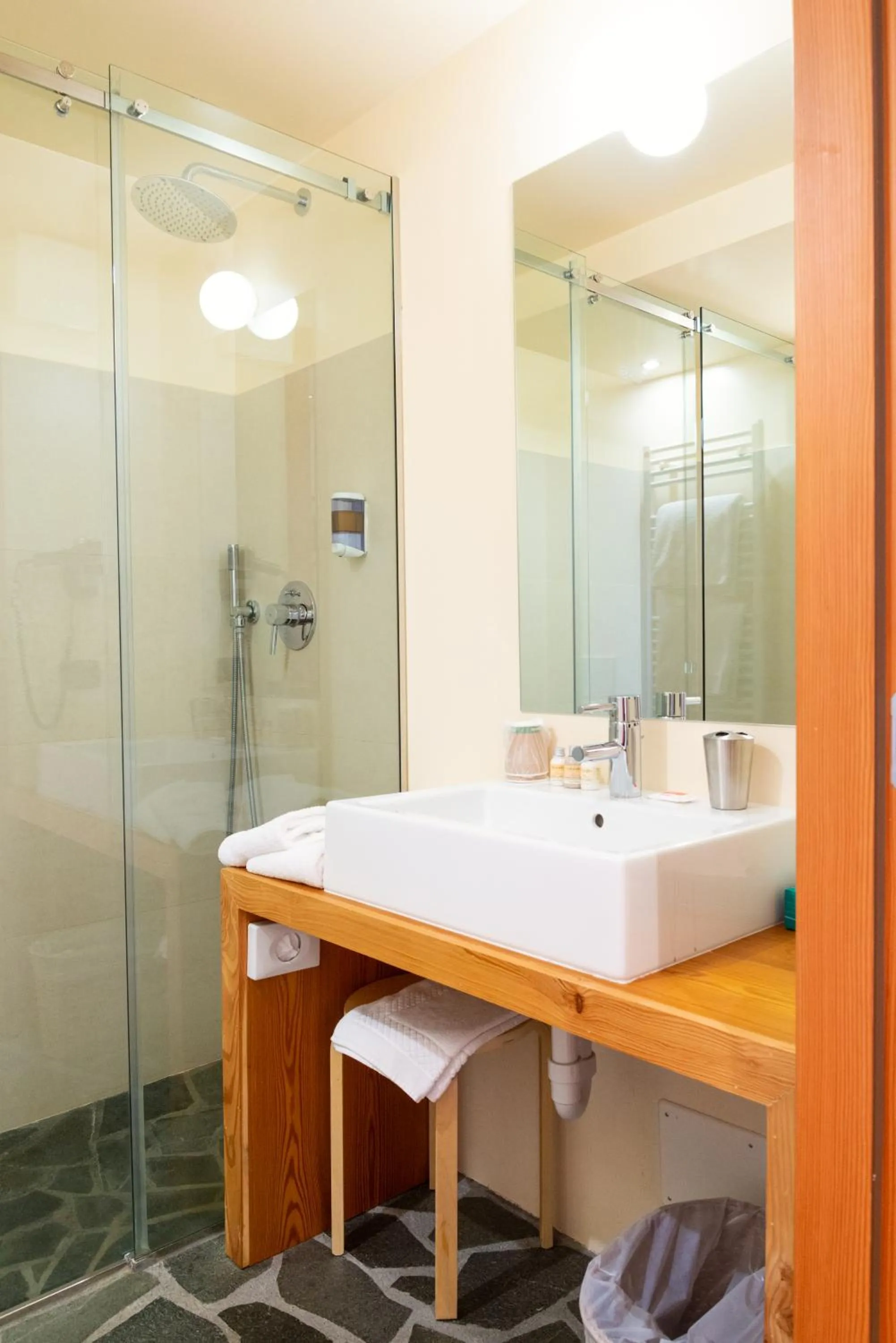 Shower in Hotel Berthod