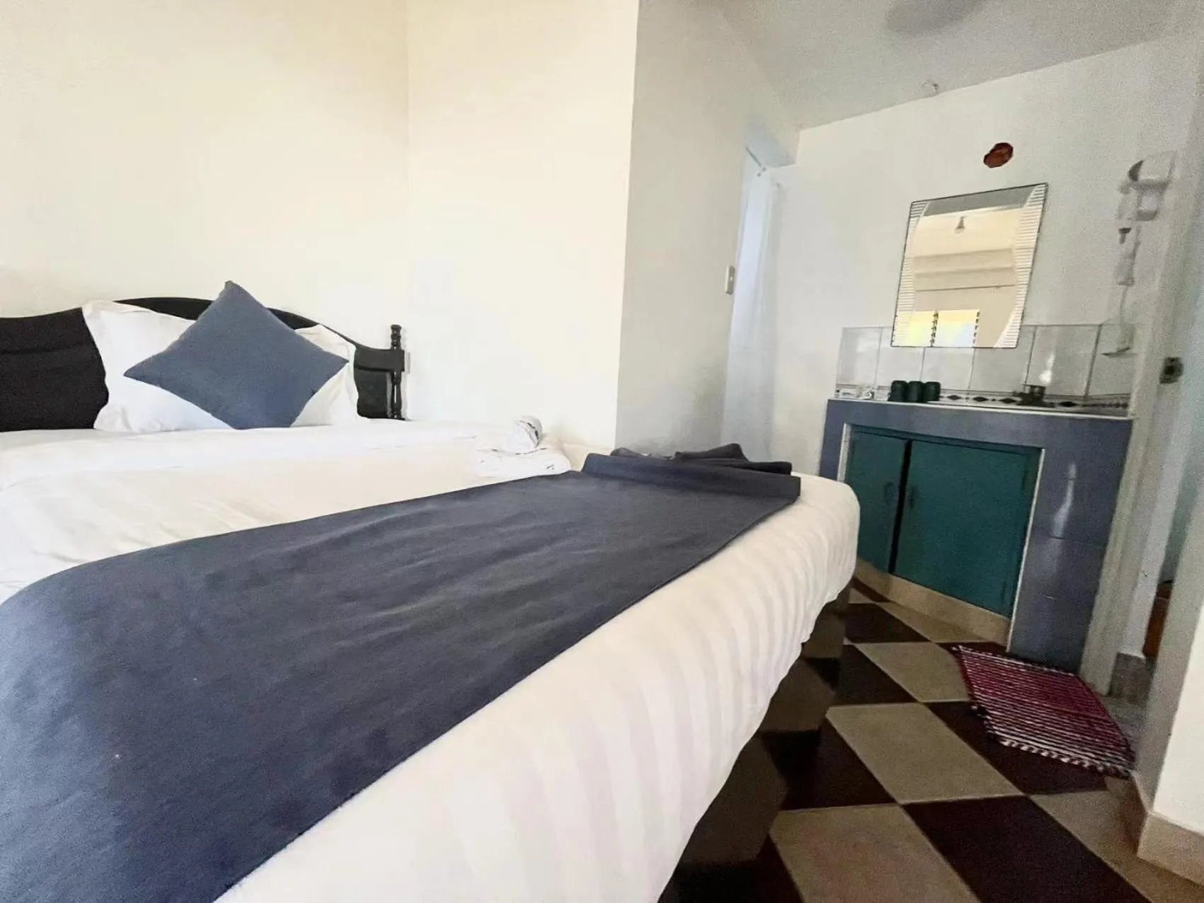 Bed in Azure Camotes Resort Hotel