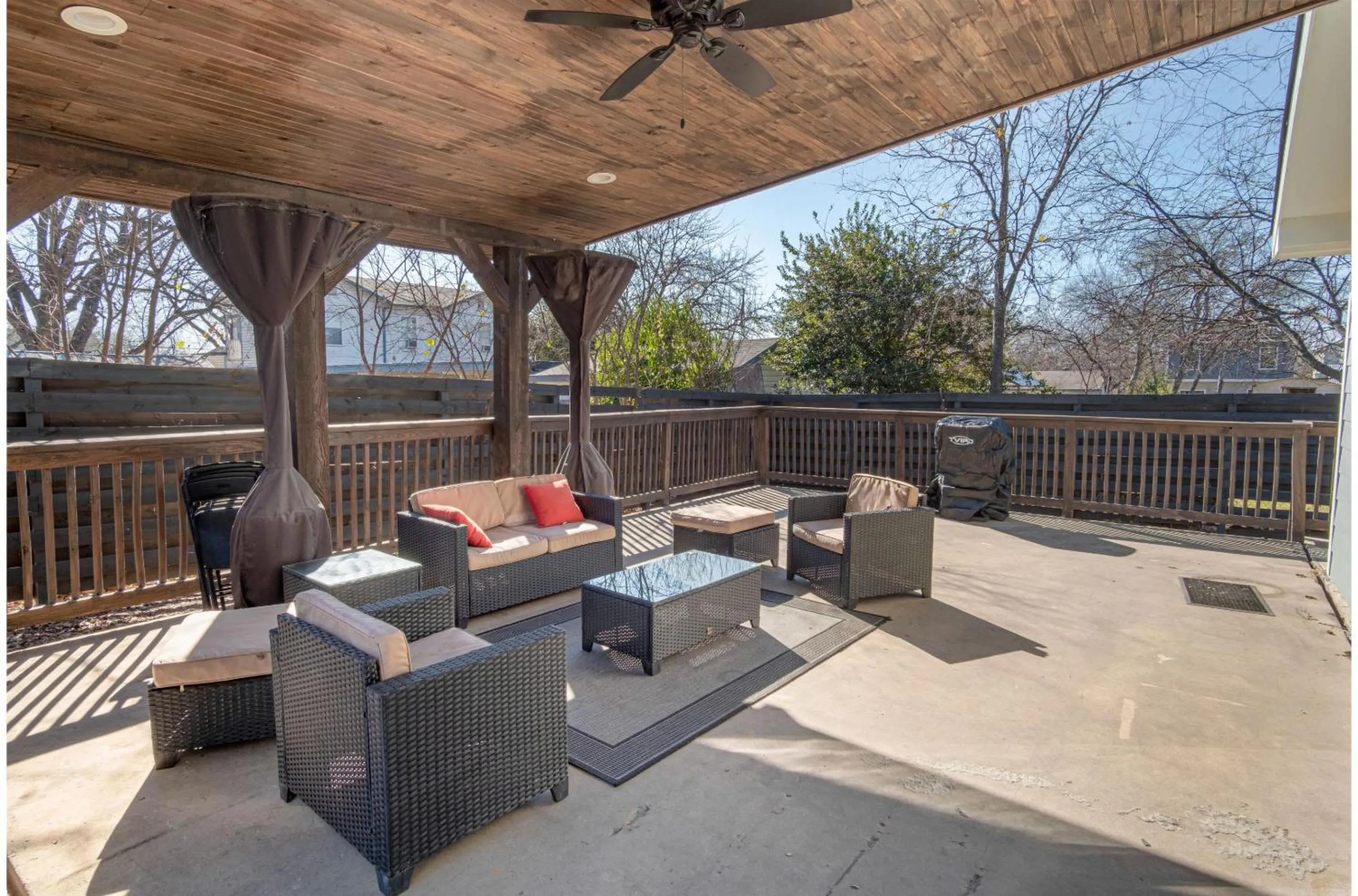 Patio in Lovely 3 BR Home Only 9 Minutes from Downtown