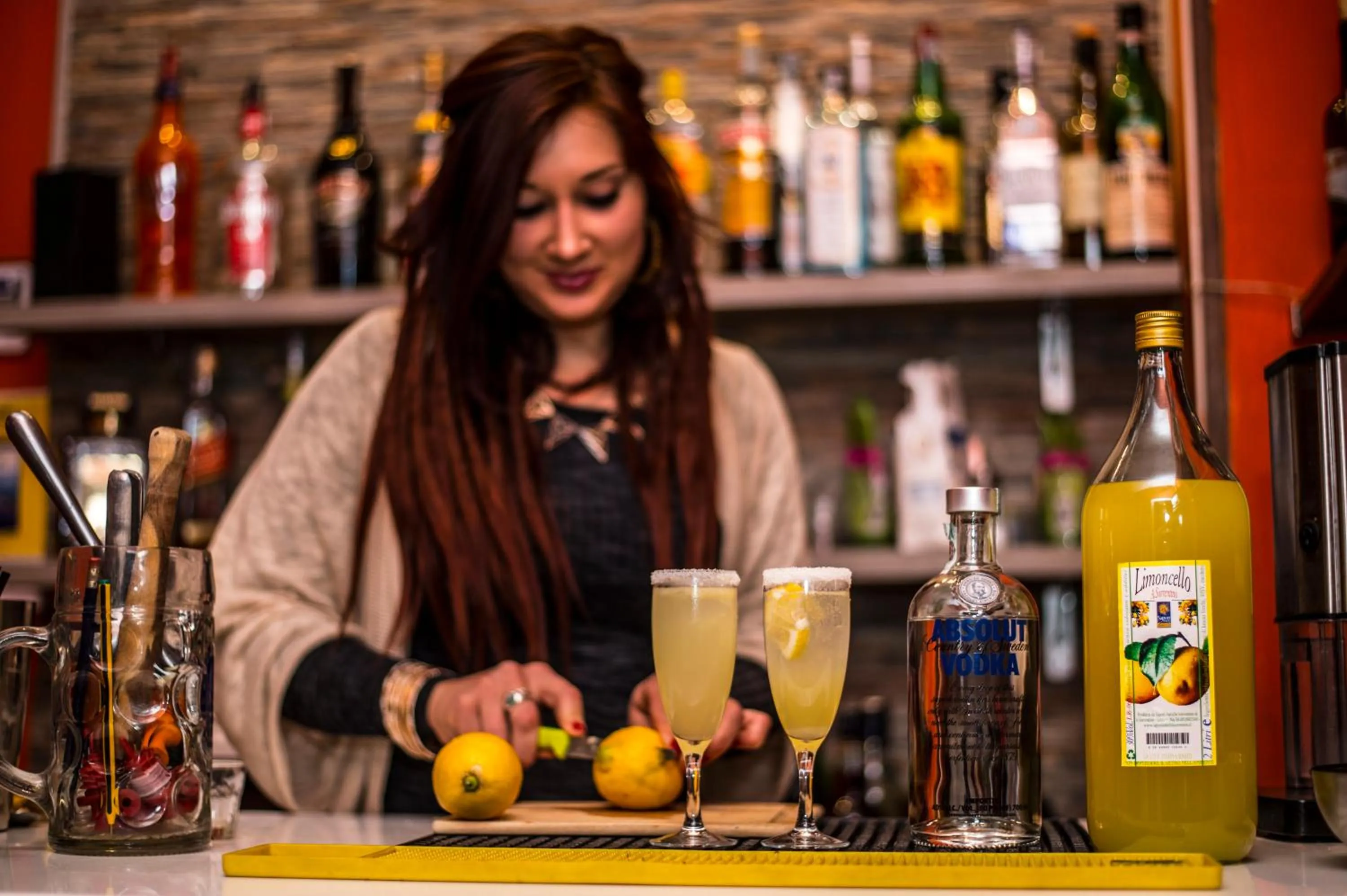 Alcoholic drinks in Hostel of the Sun