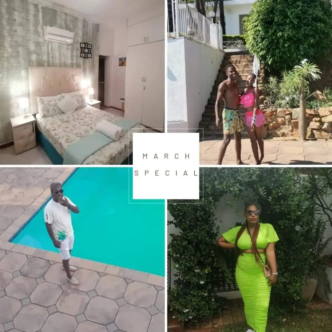 group of guests in Palm View Guest House