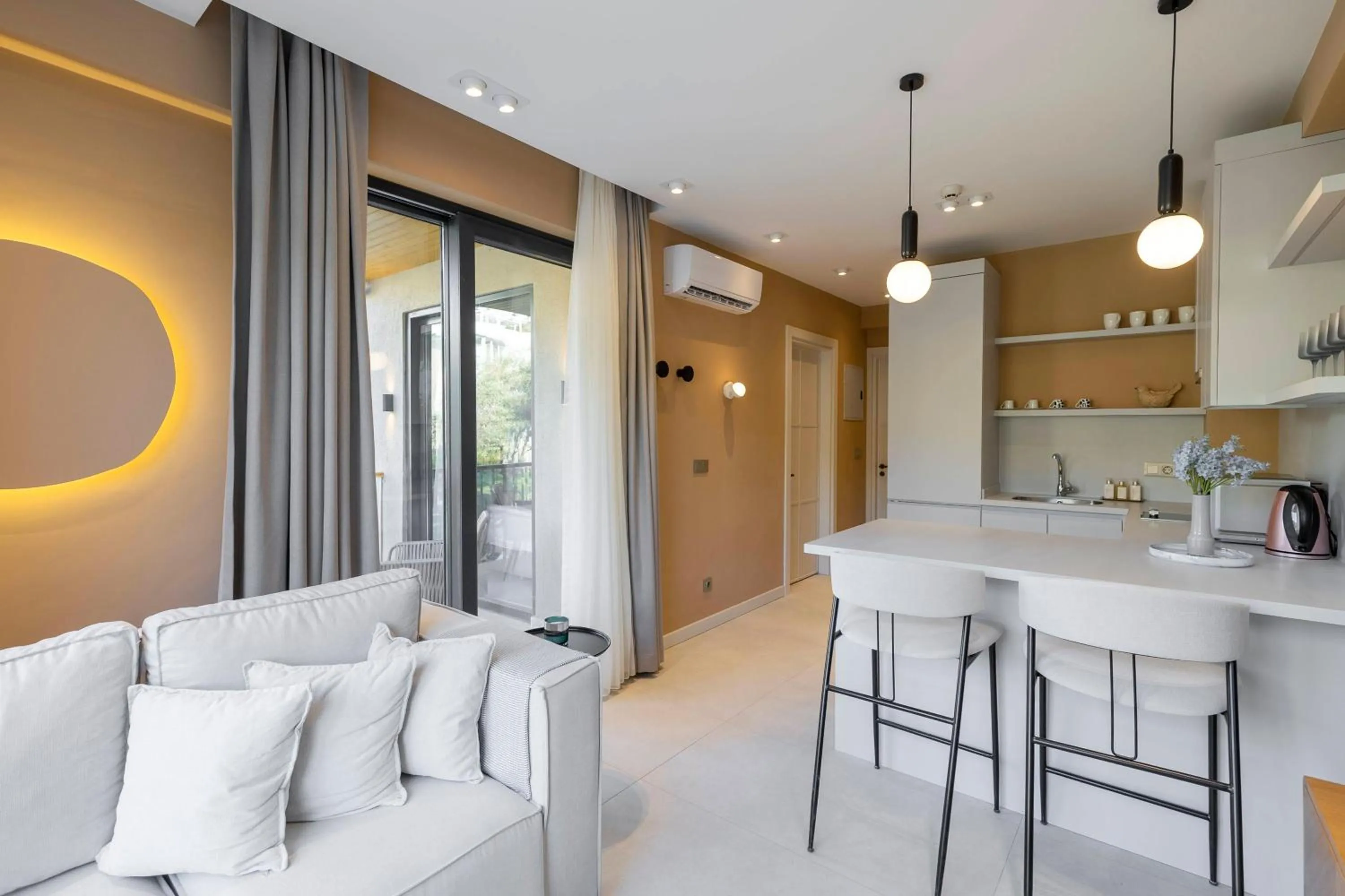 Living room in Renovu Apart Bodrum