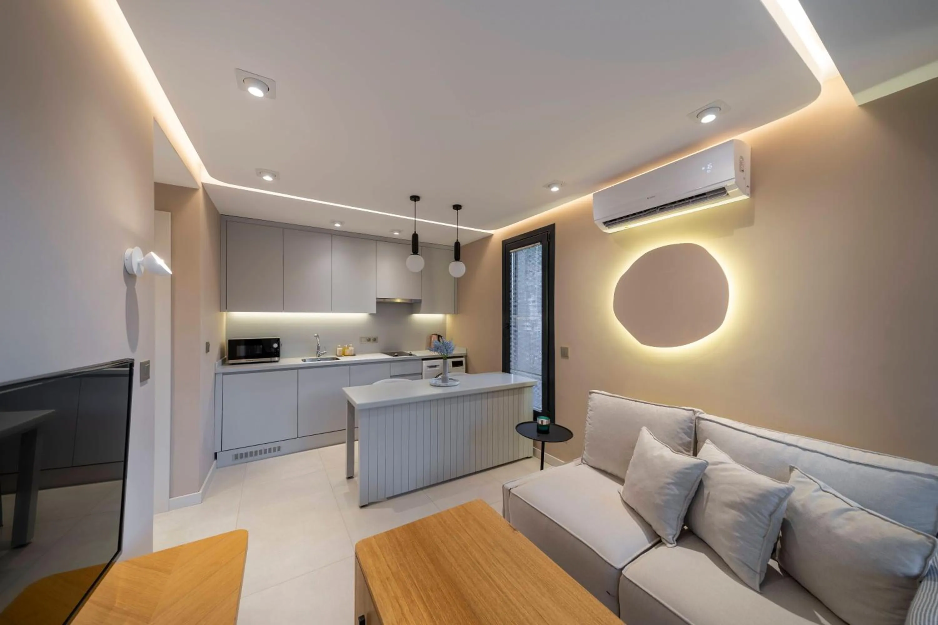 Kitchen or kitchenette in Renovu Apart Bodrum