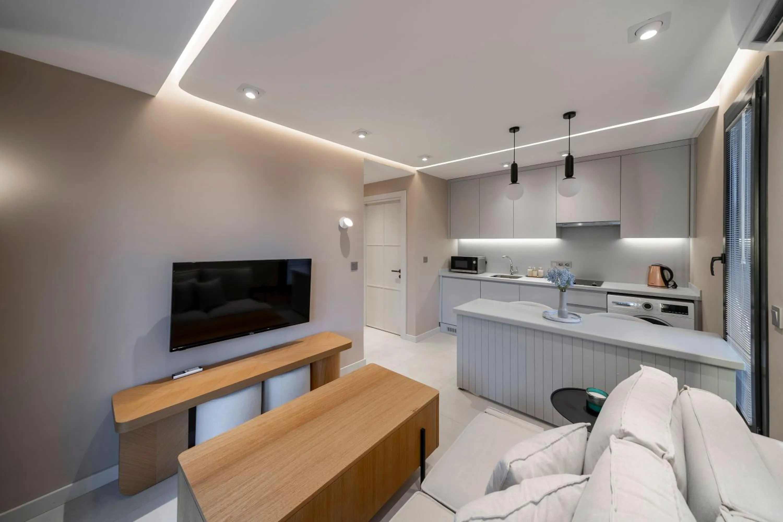 Kitchen or kitchenette in Renovu Apart Bodrum