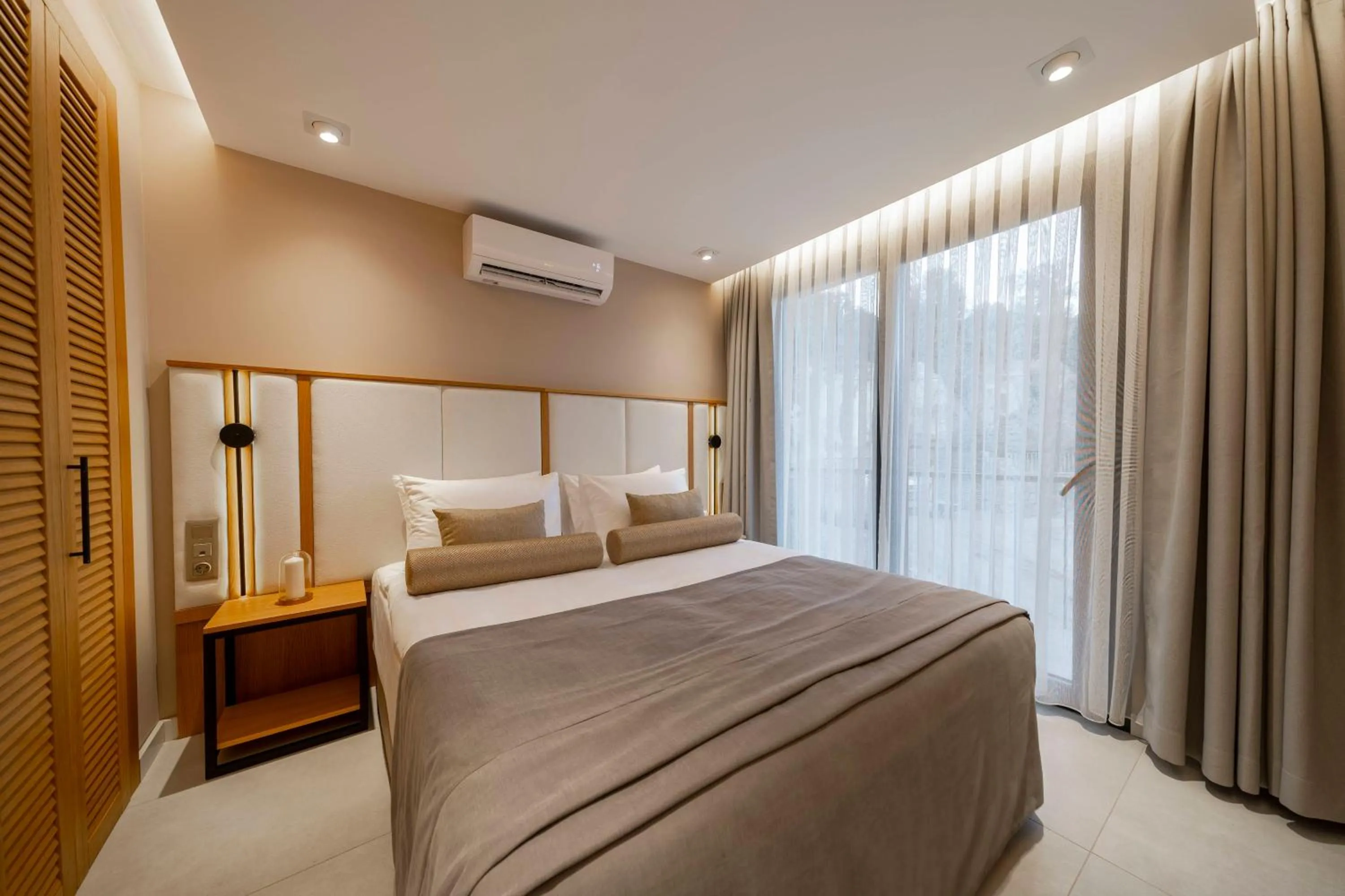 Bed in Renovu Apart Bodrum