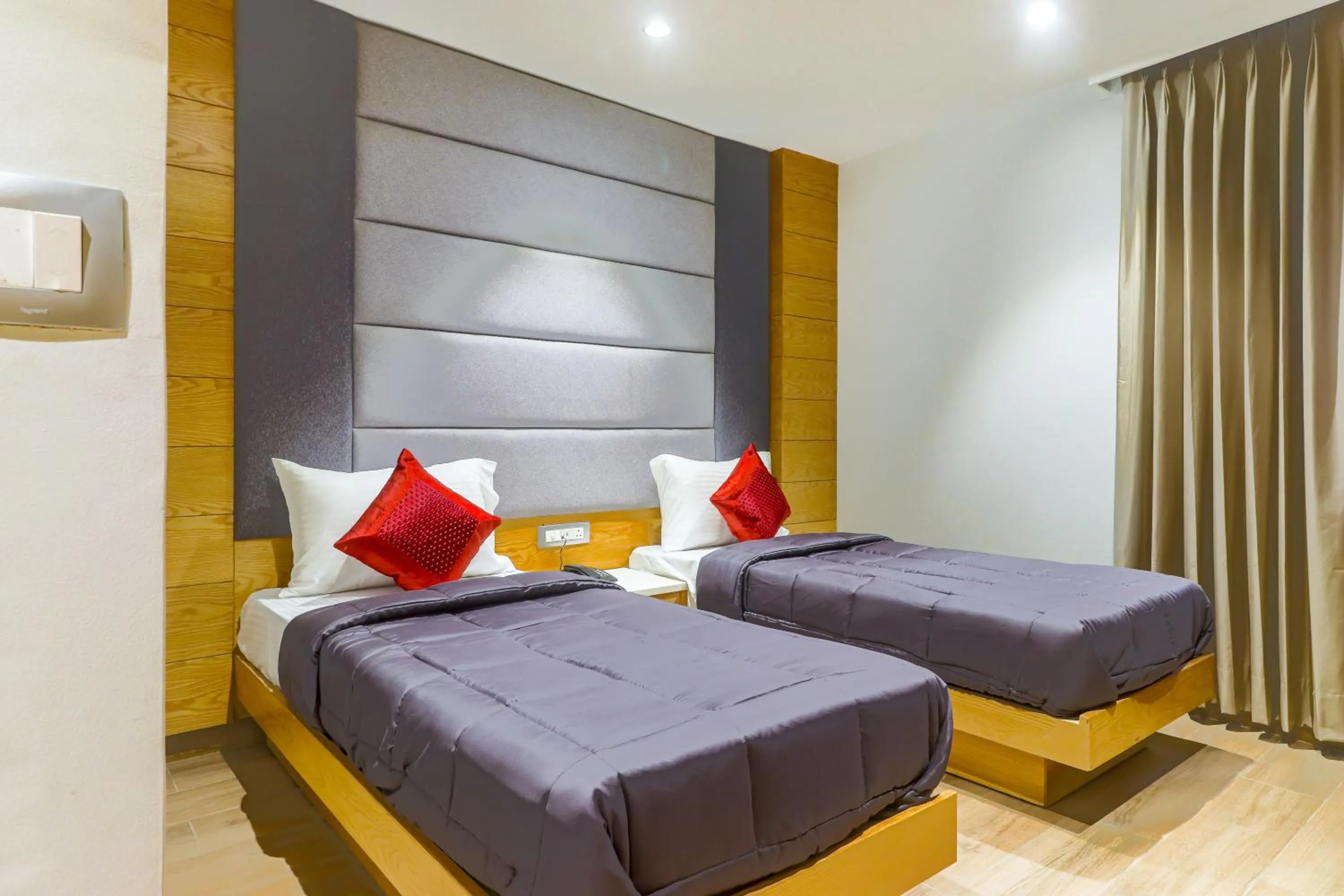 Bed in Hotel Bricks, Karol Bagh, New Delhi