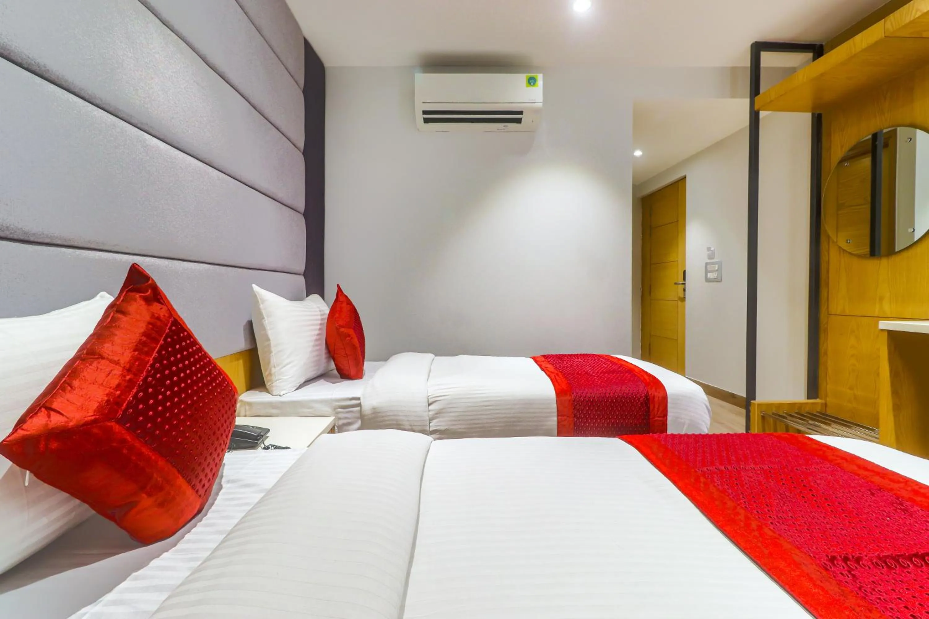 Bed in Hotel Bricks, Karol Bagh, New Delhi