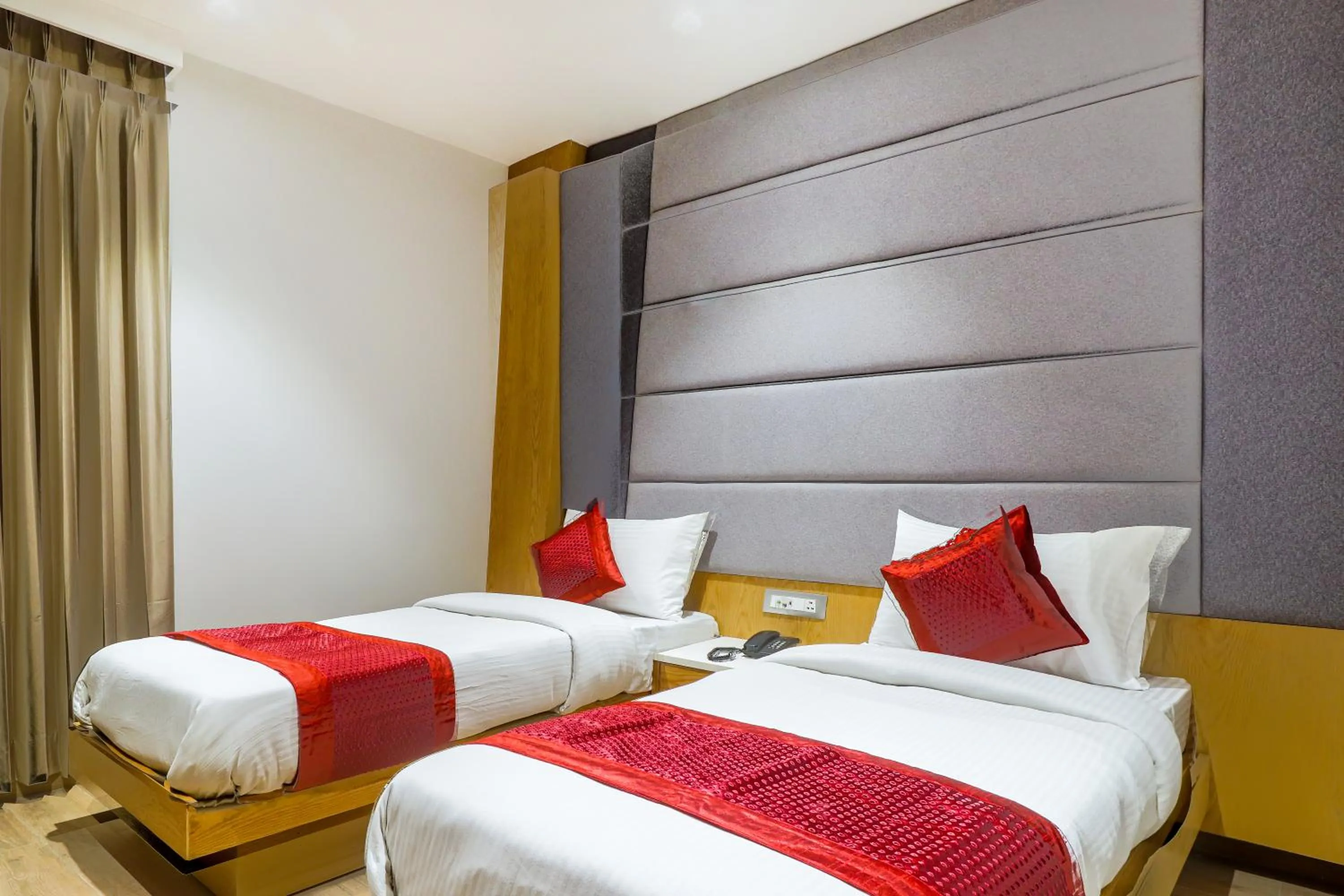 Bed in Hotel Bricks, Karol Bagh, New Delhi