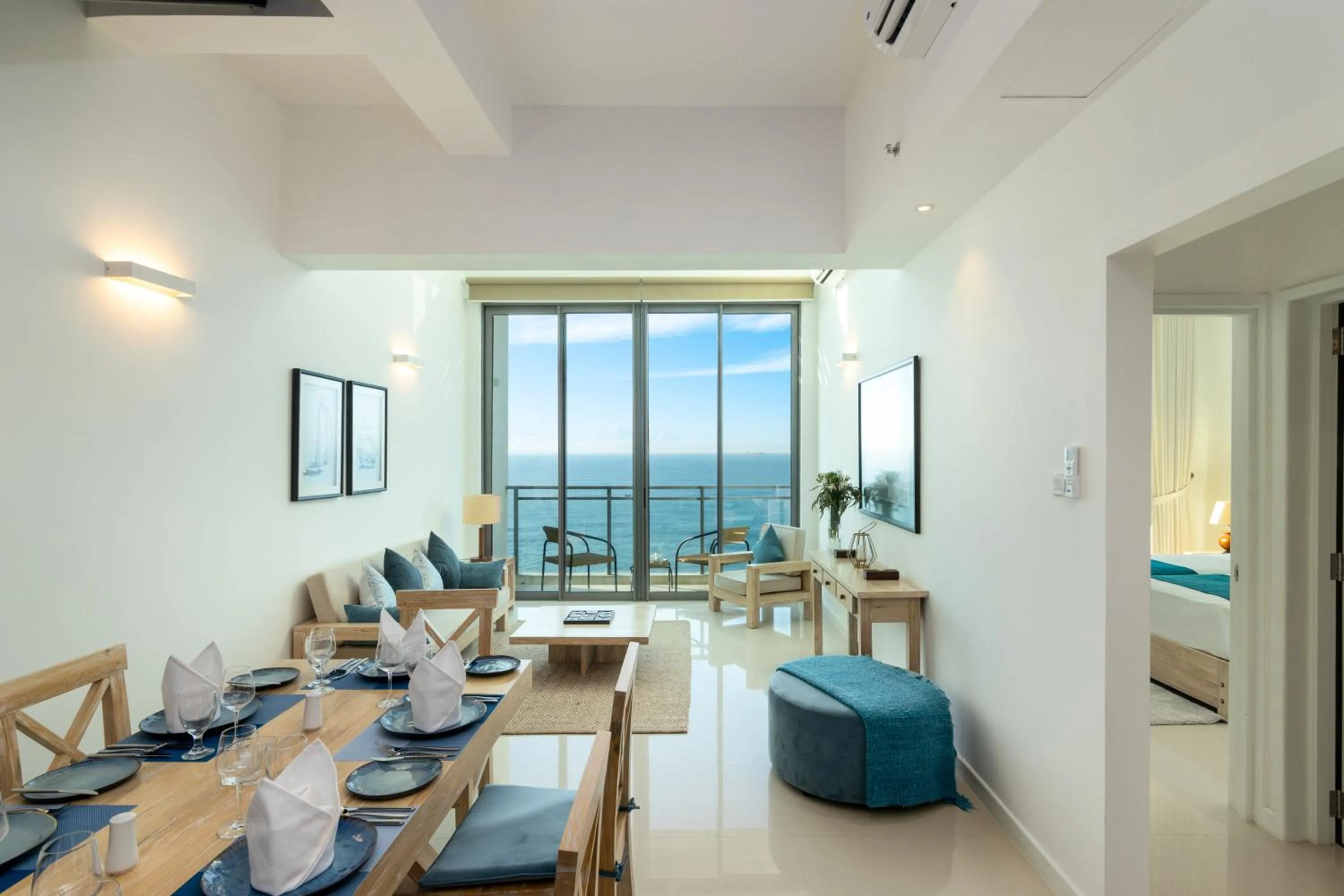 Living room in Oceanfront Galle by ICC