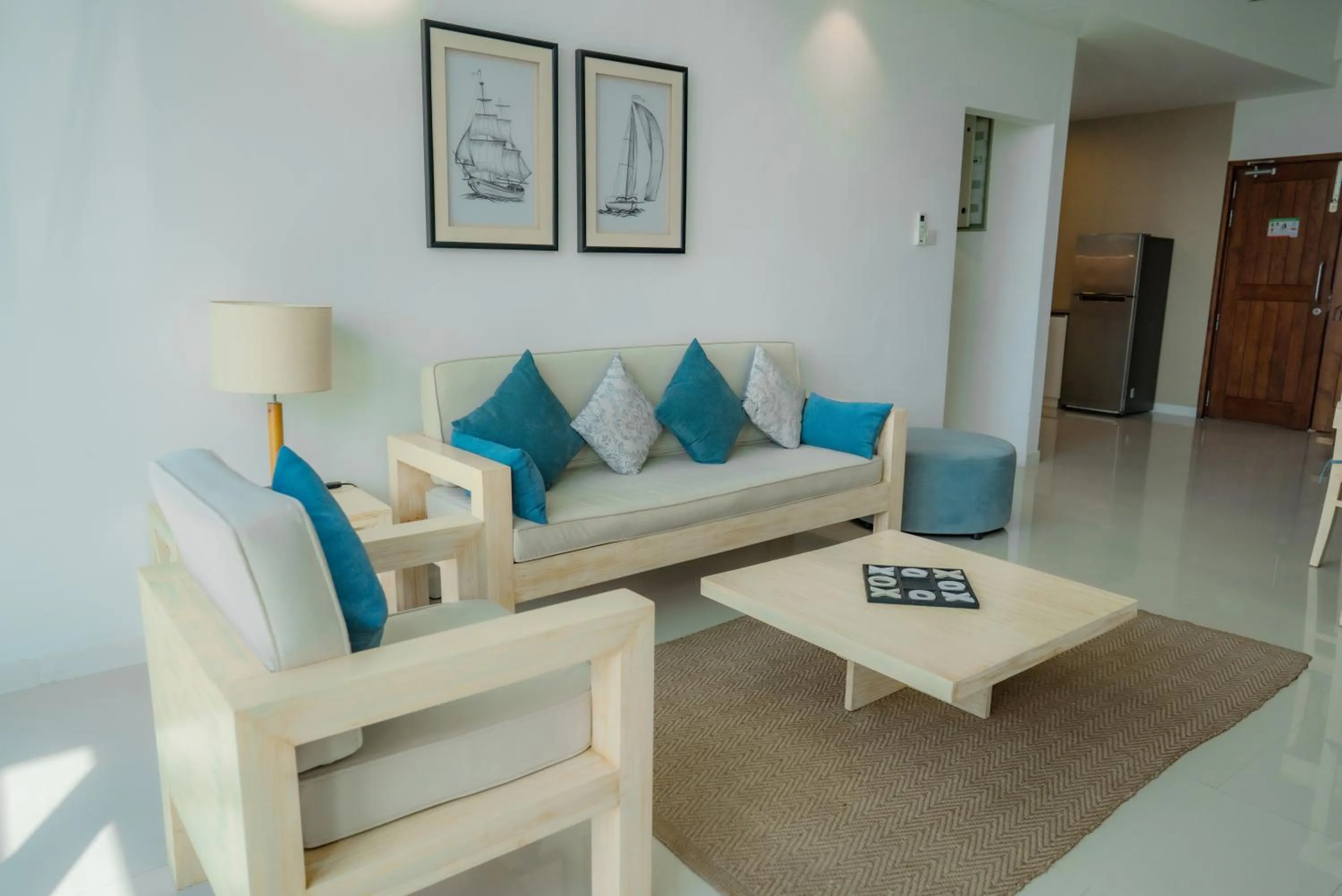 Living room in Oceanfront Galle by ICC