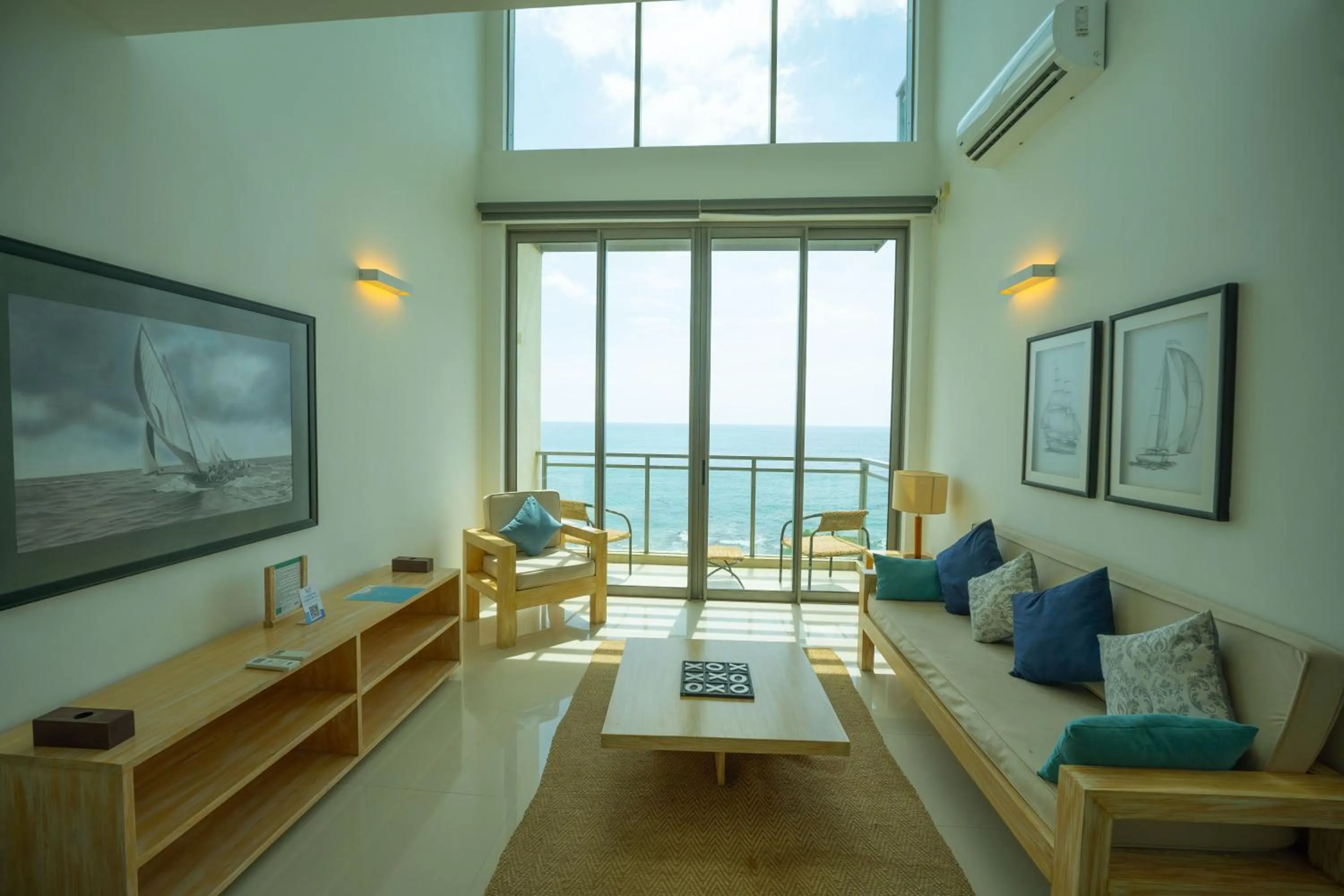 Living room in Oceanfront Galle by ICC