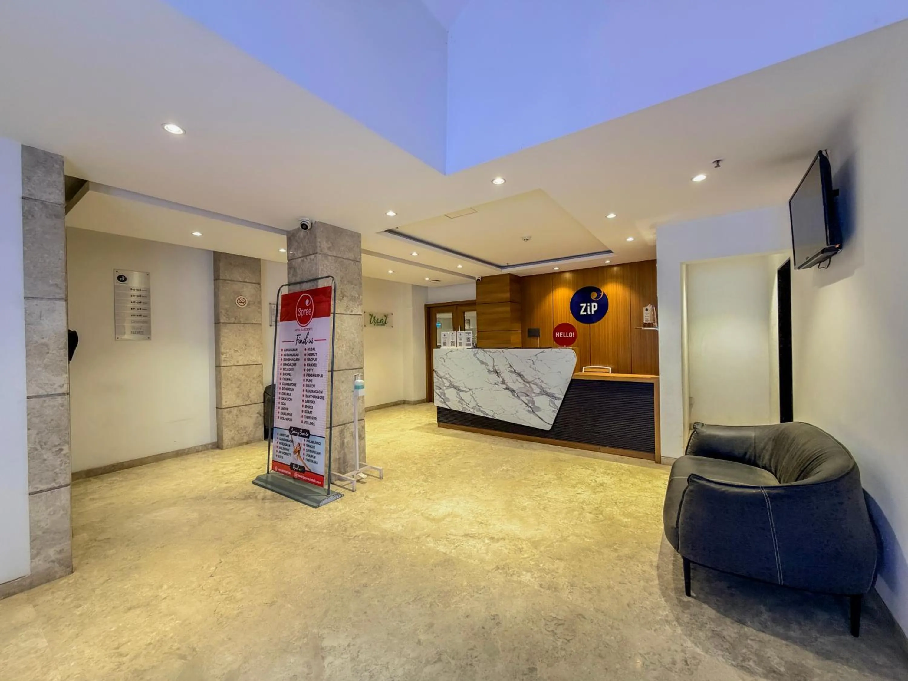 Lobby or reception in Zip By Spree Hotels Chakan, Pune