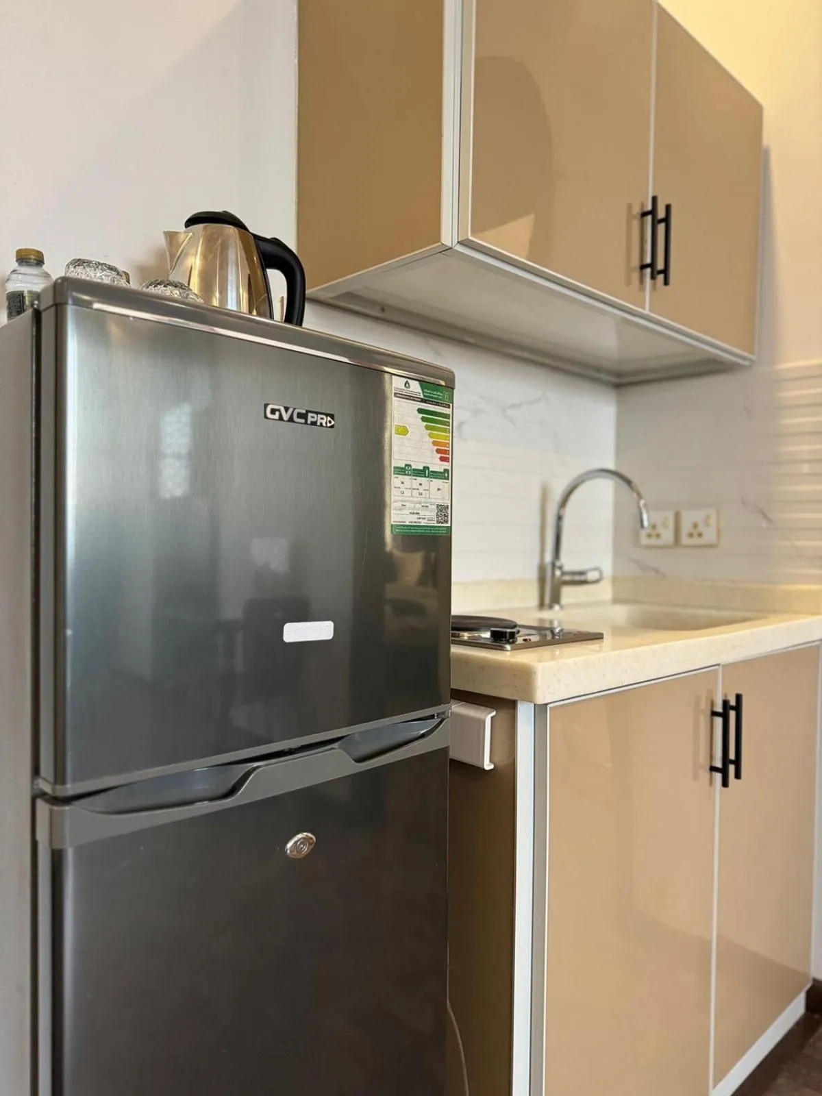 Kitchen or kitchenette in شقق ارين المطار