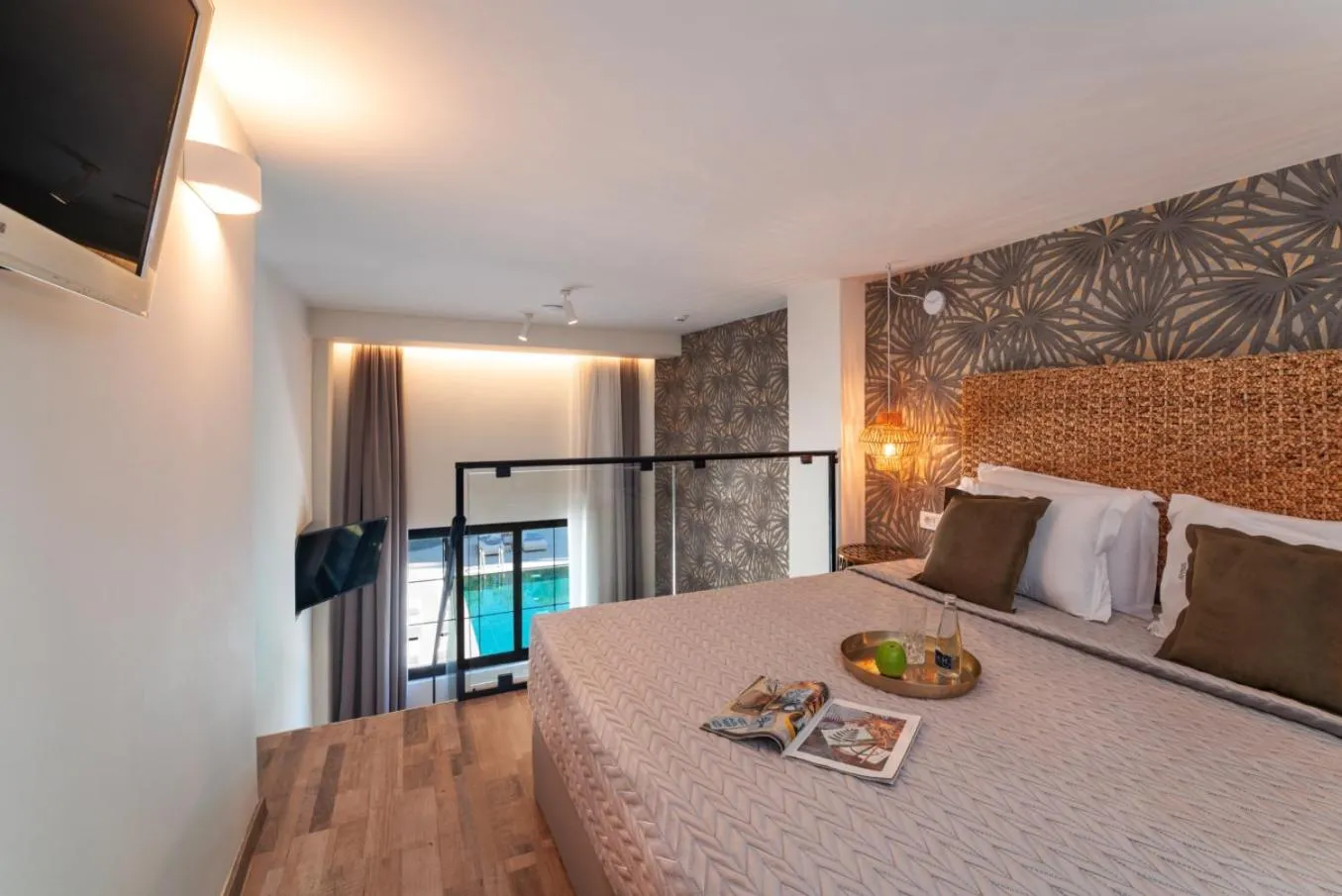 Bed in Naillac Boutique Hotel