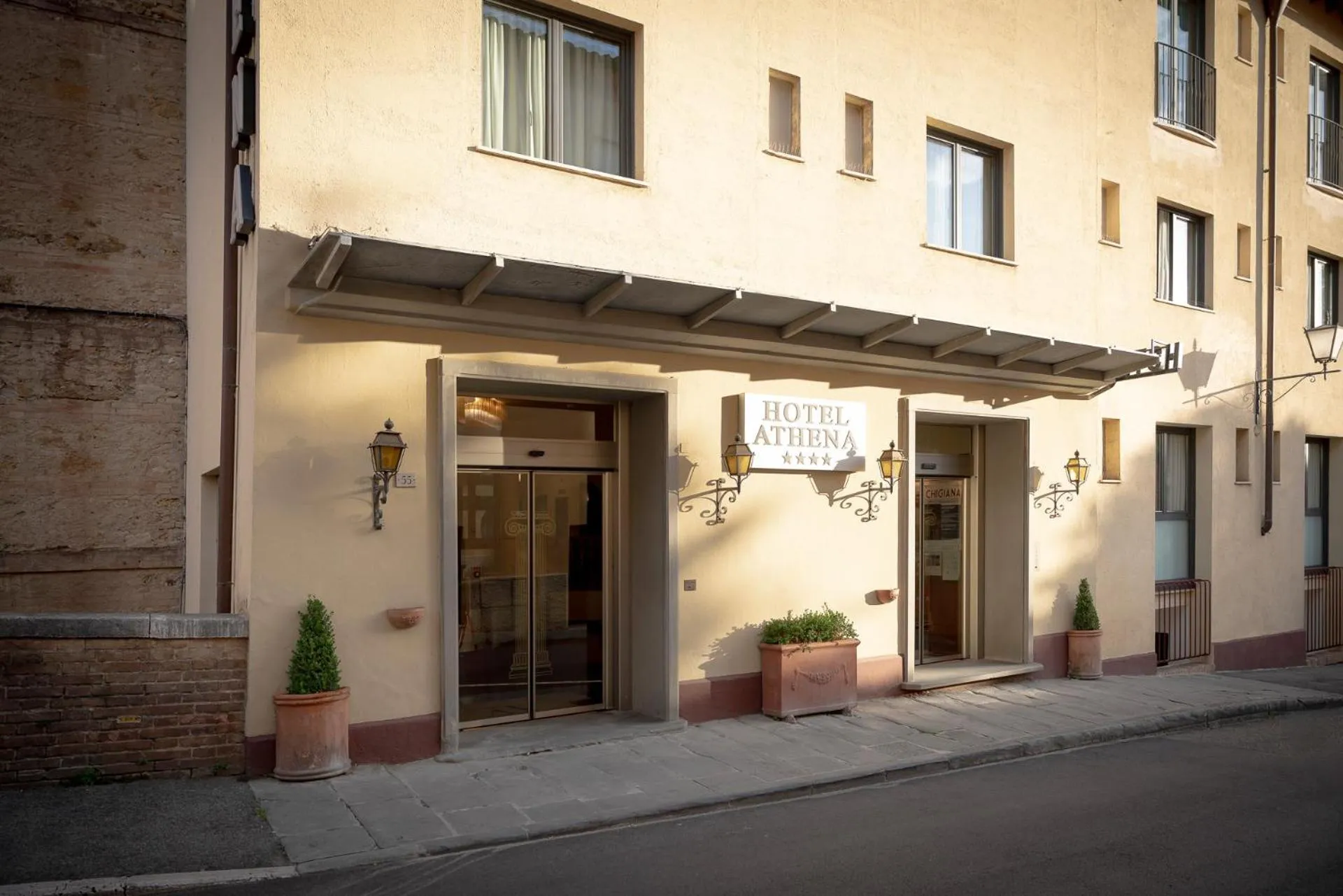 Facade/entrance in Hotel Athena