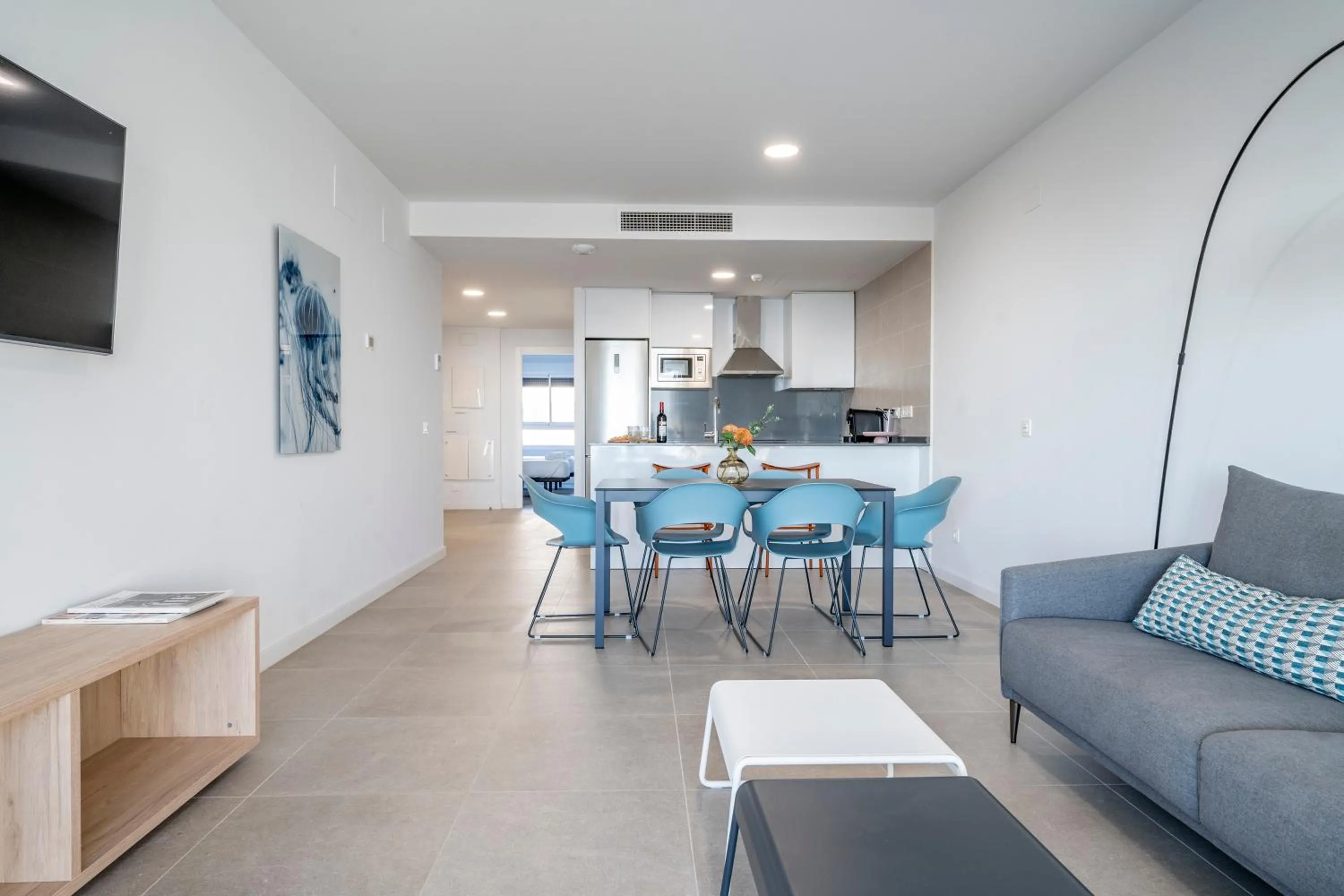 Kitchen or kitchenette in Aqua Apartments Bellamar, Marbella