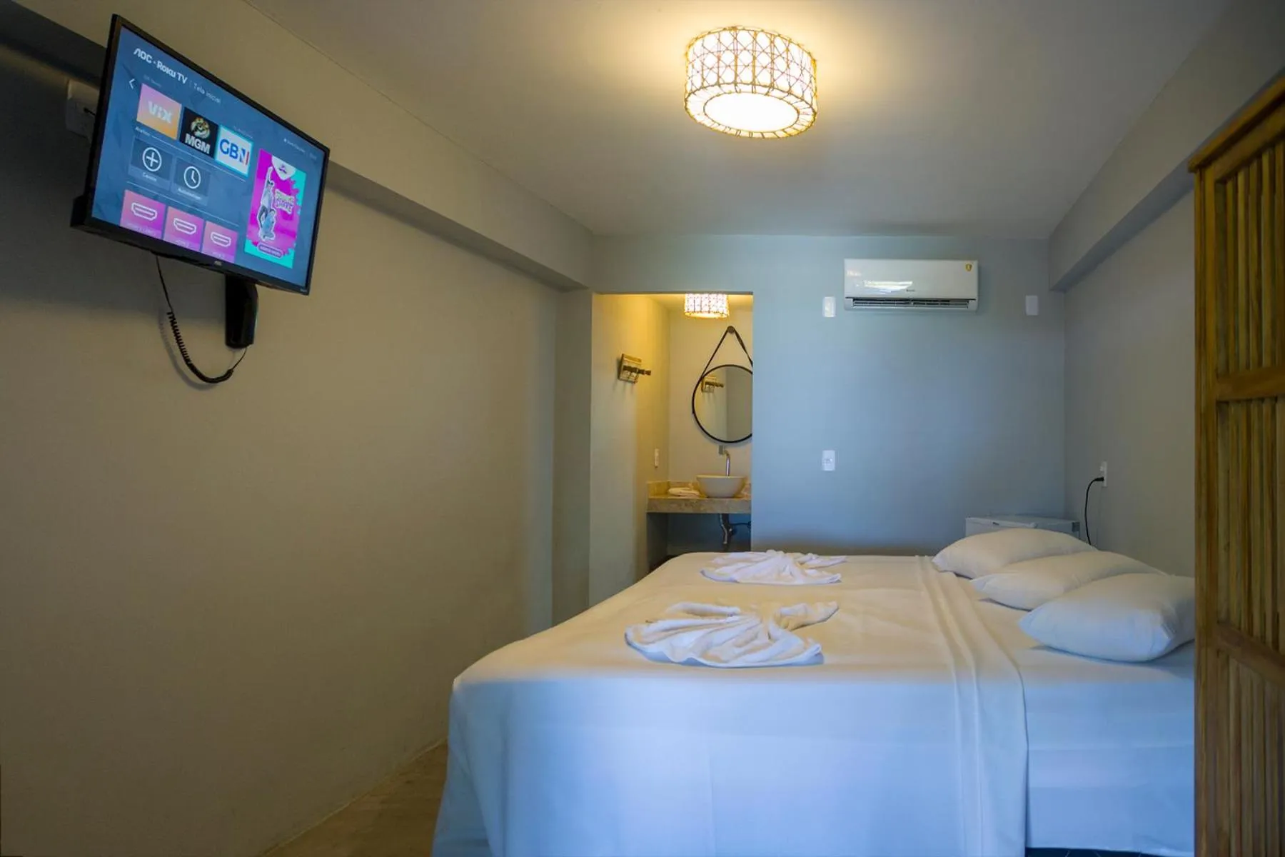 Bed in Tropical Beach