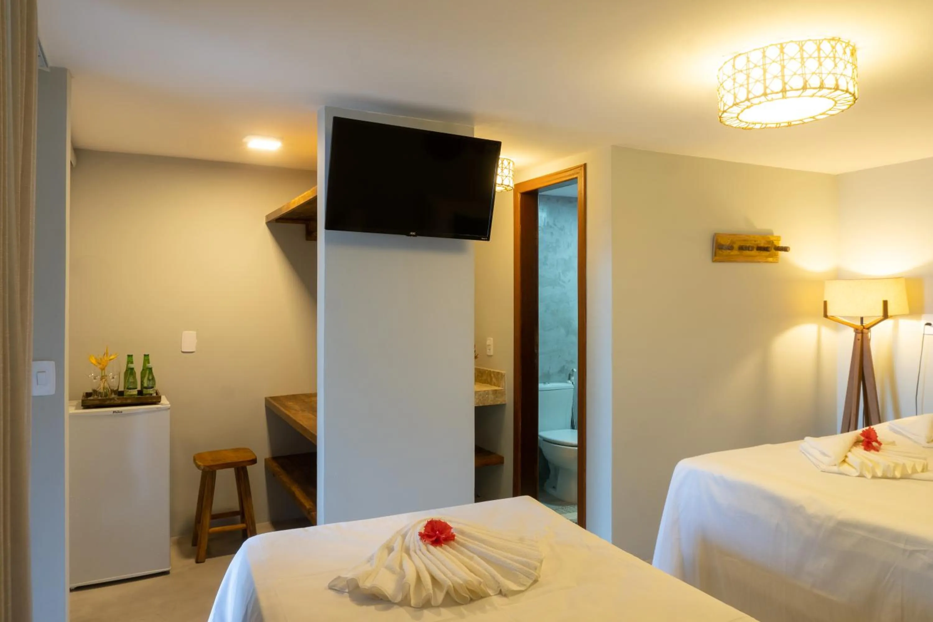 Bed in Tropical Beach