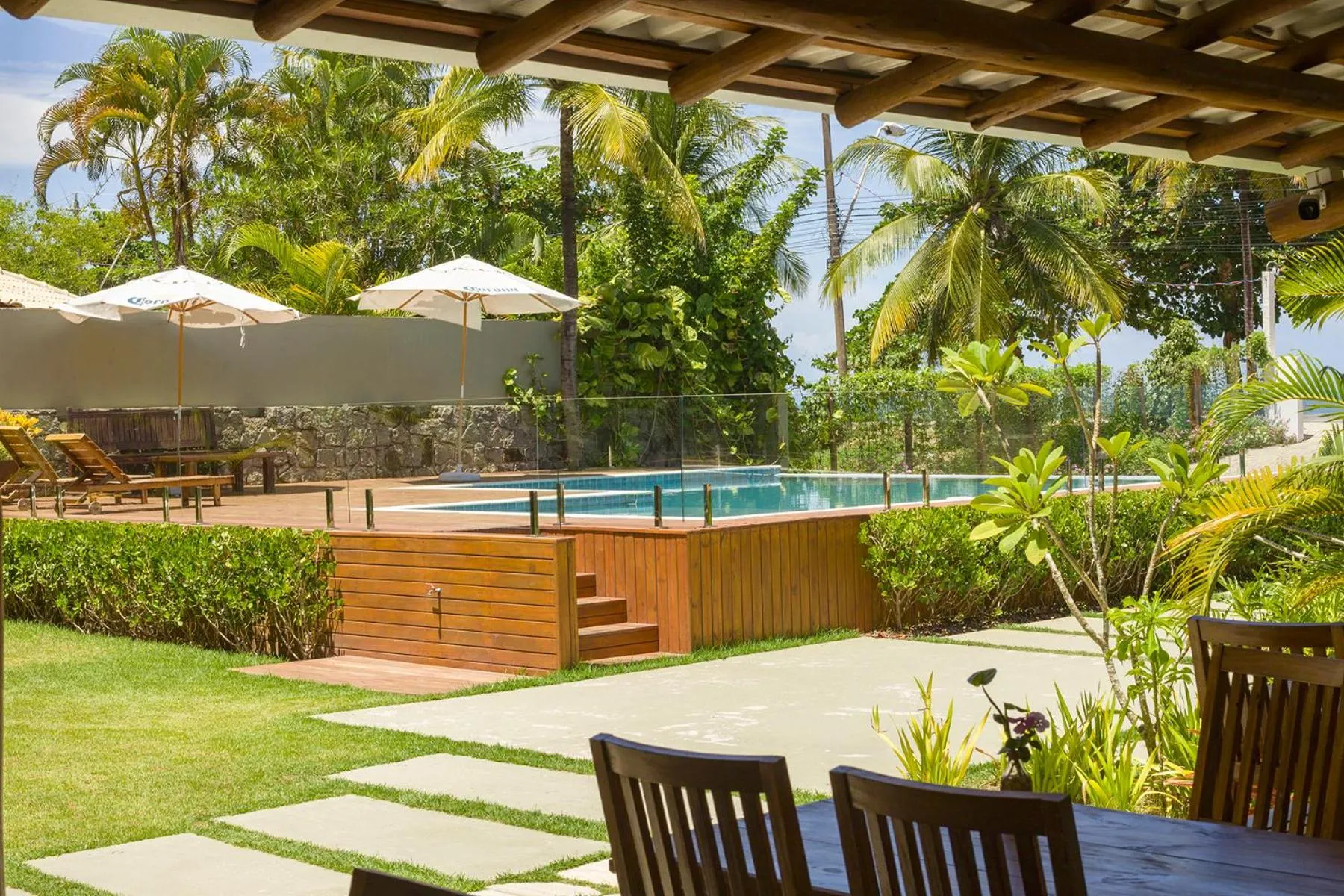 Garden view in Tropical Beach