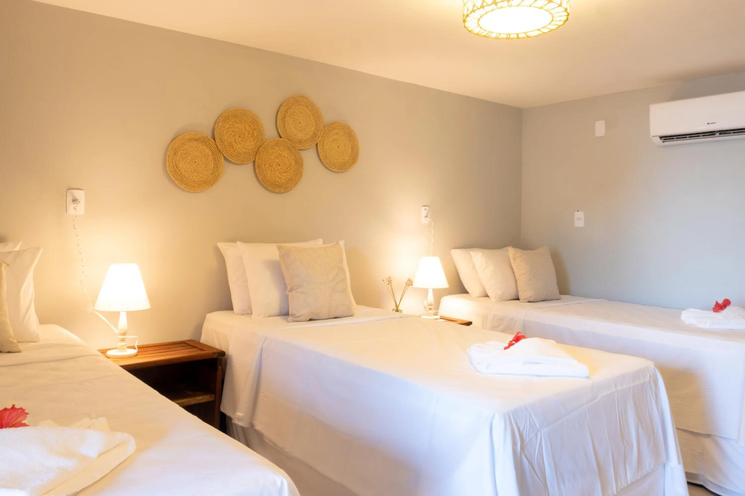 Bed in Tropical Beach