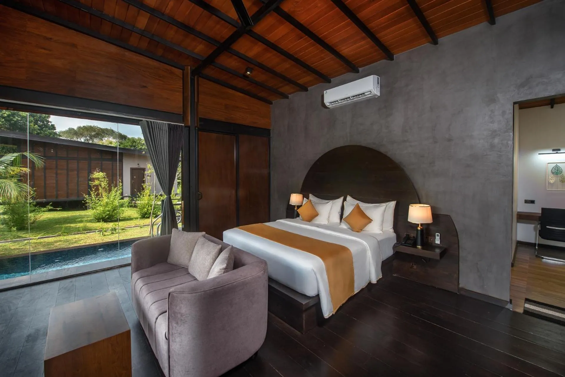 Communal lounge/ TV room, Bed in Atha Resort