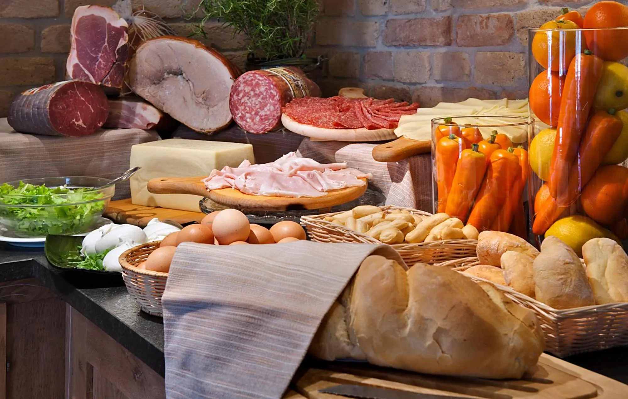 Buffet breakfast in Hotel Locanda Al Piave ***S