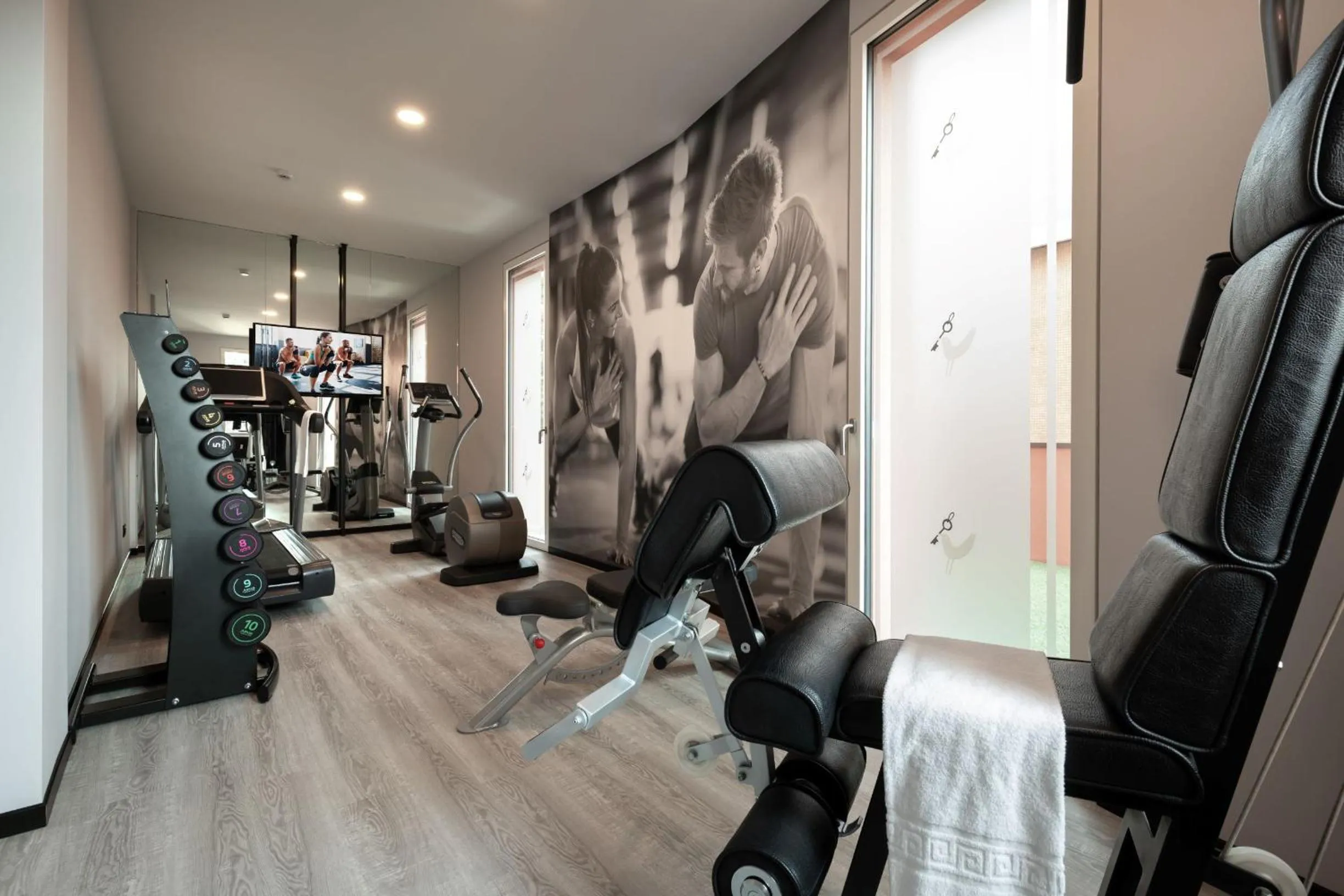 Fitness centre/facilities in Hotel Locanda Al Piave ***S