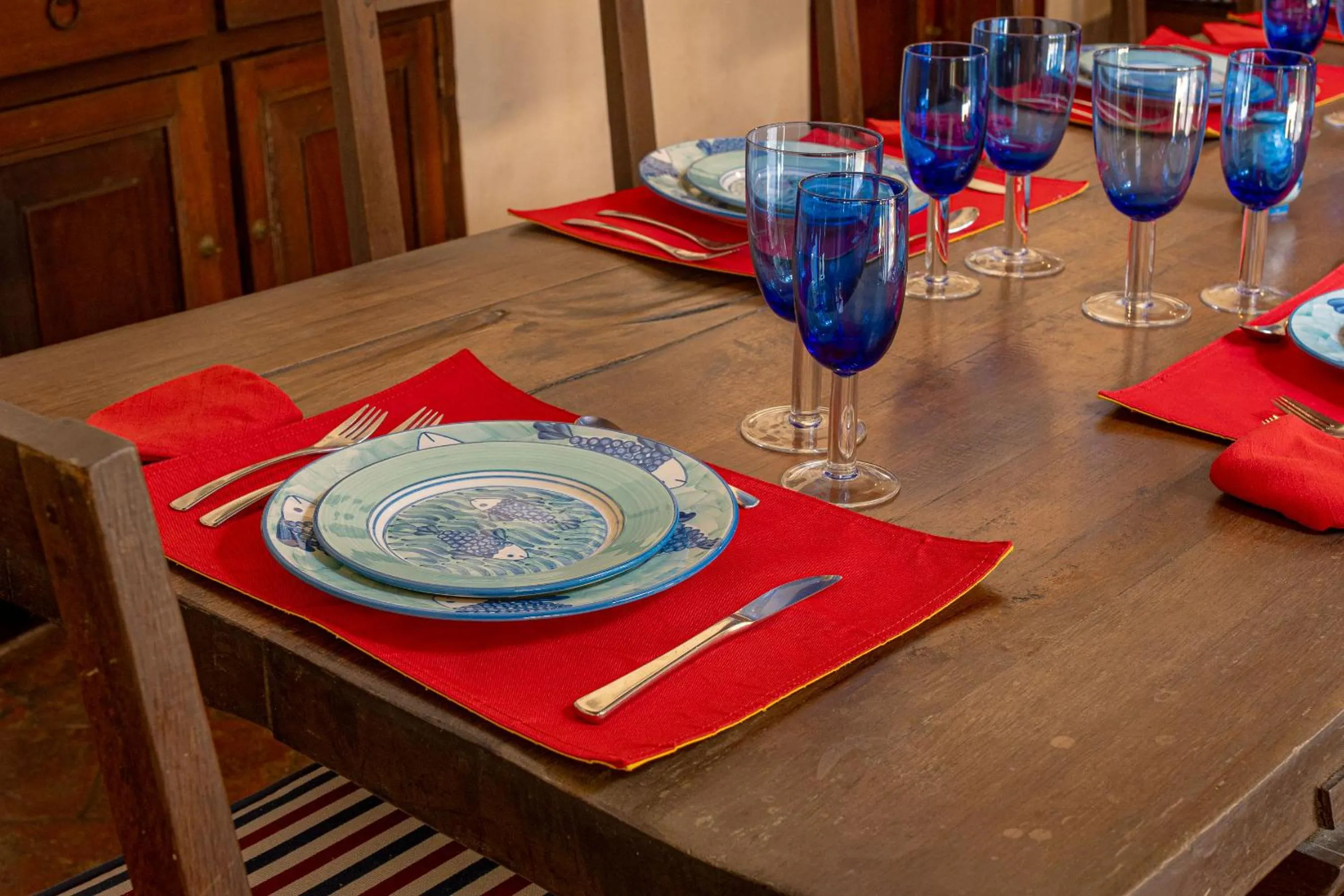Dining area in Casa Baloco
