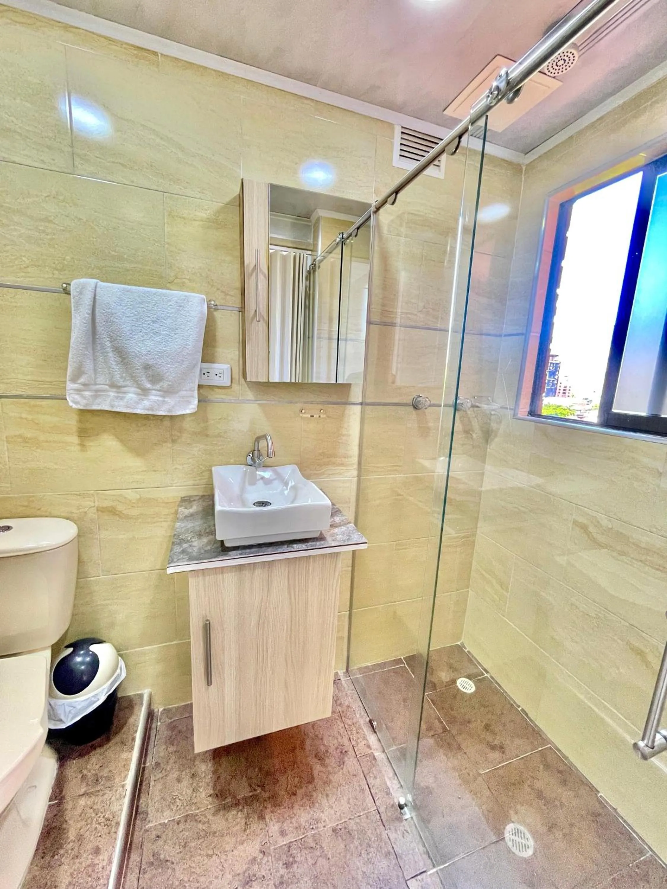 Shower in Hotel Torre Primavera