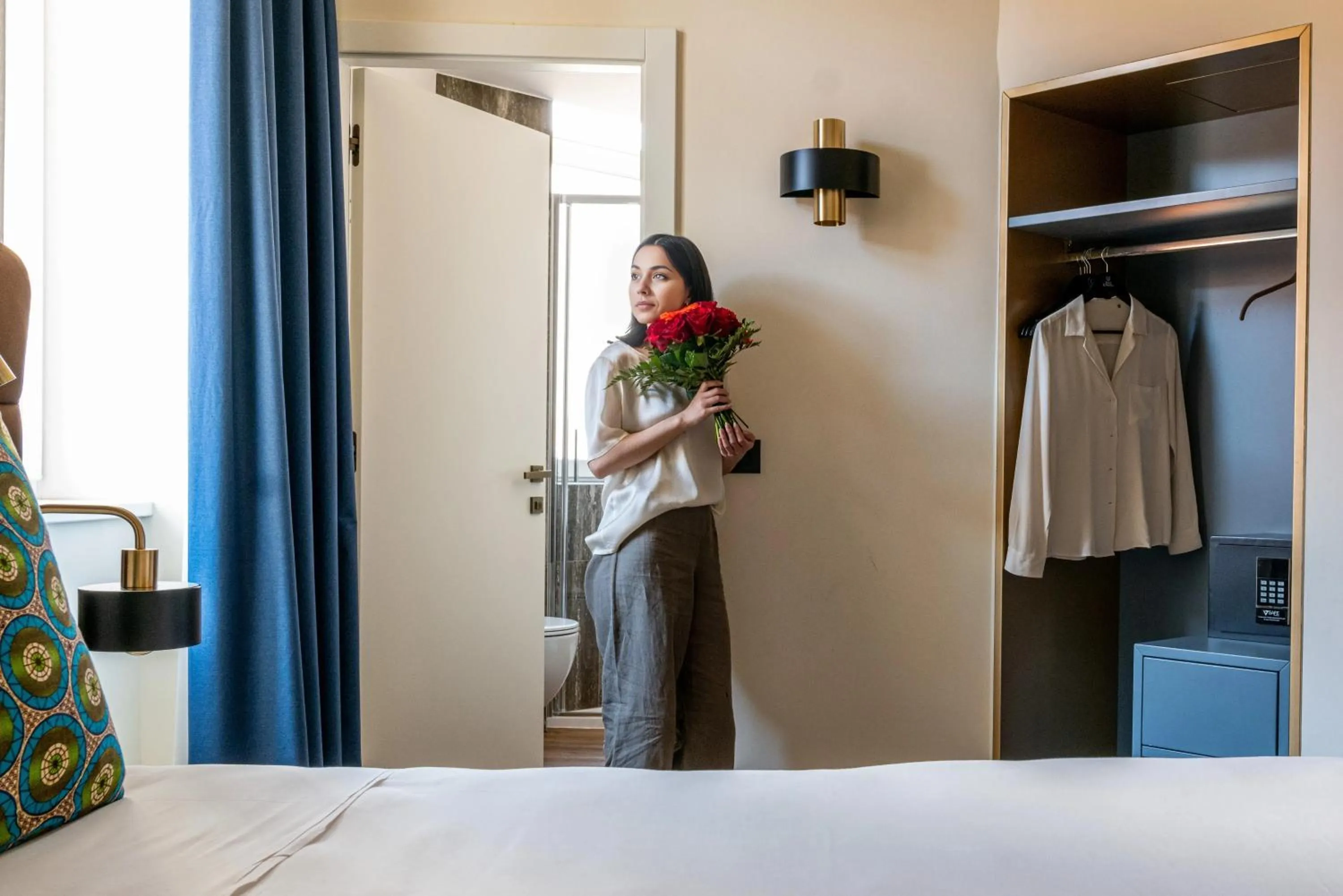 Bedroom, Bed in Hotel Rovereto