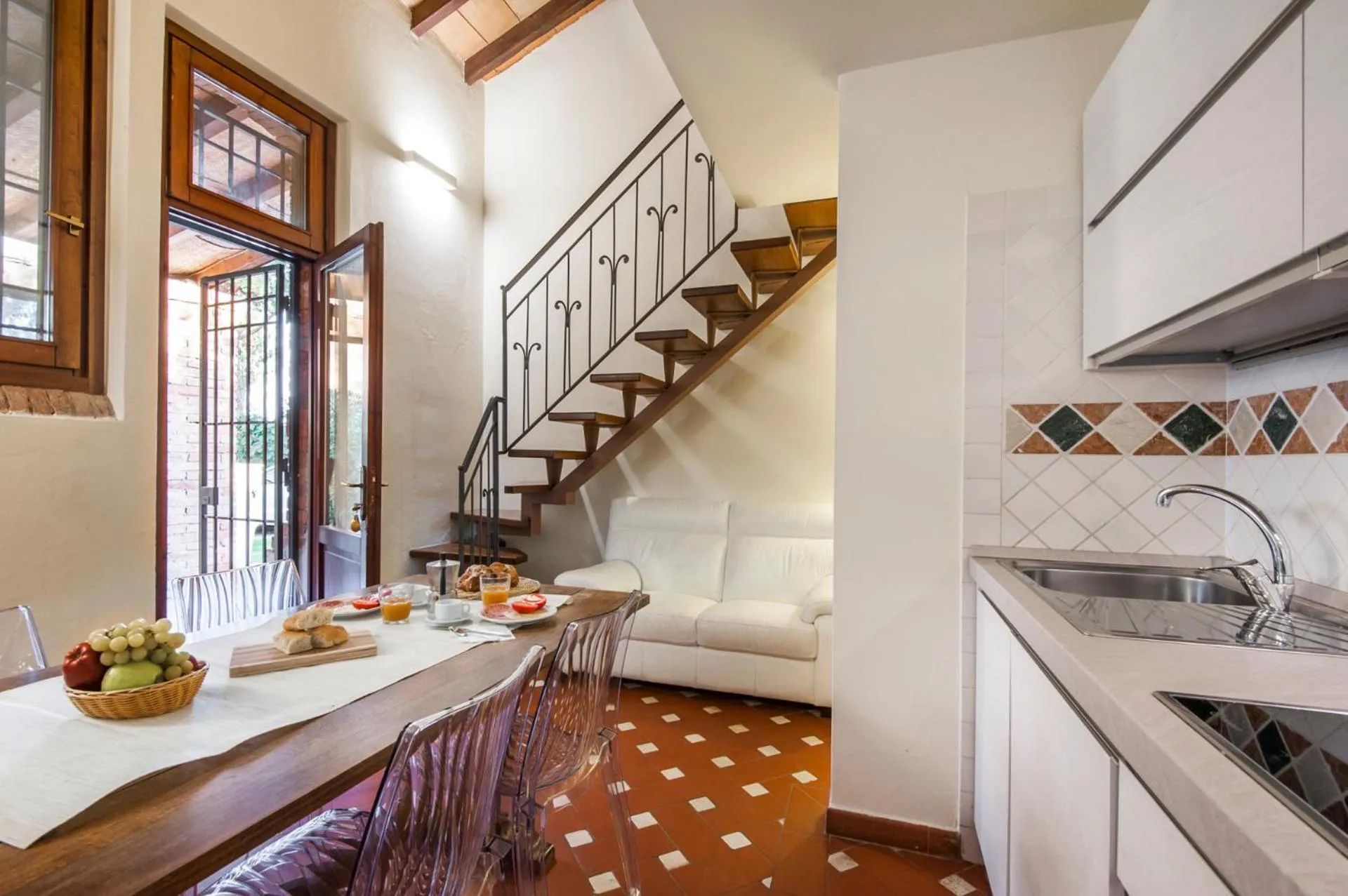 Seating area in Fattoria San Lorenzo