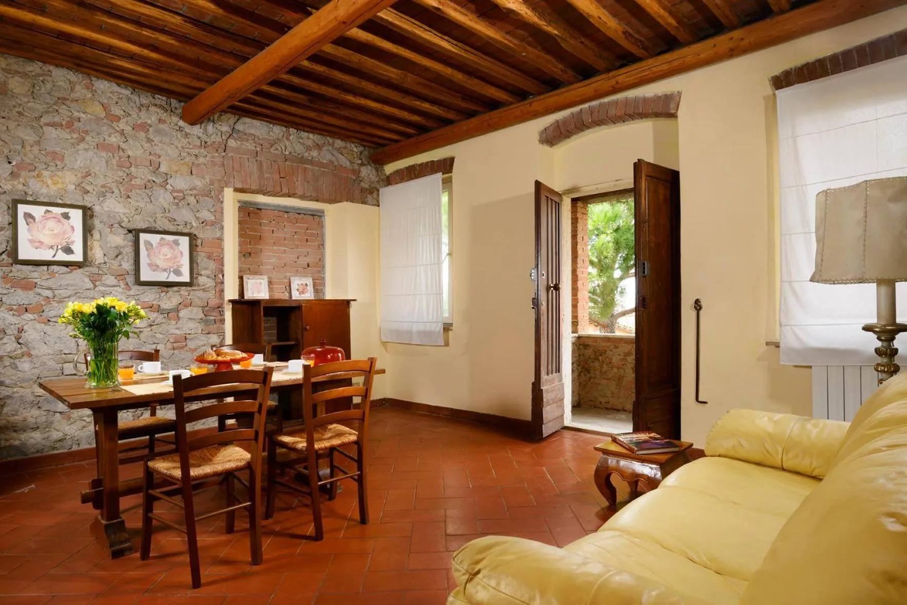 Seating area in Fattoria San Lorenzo