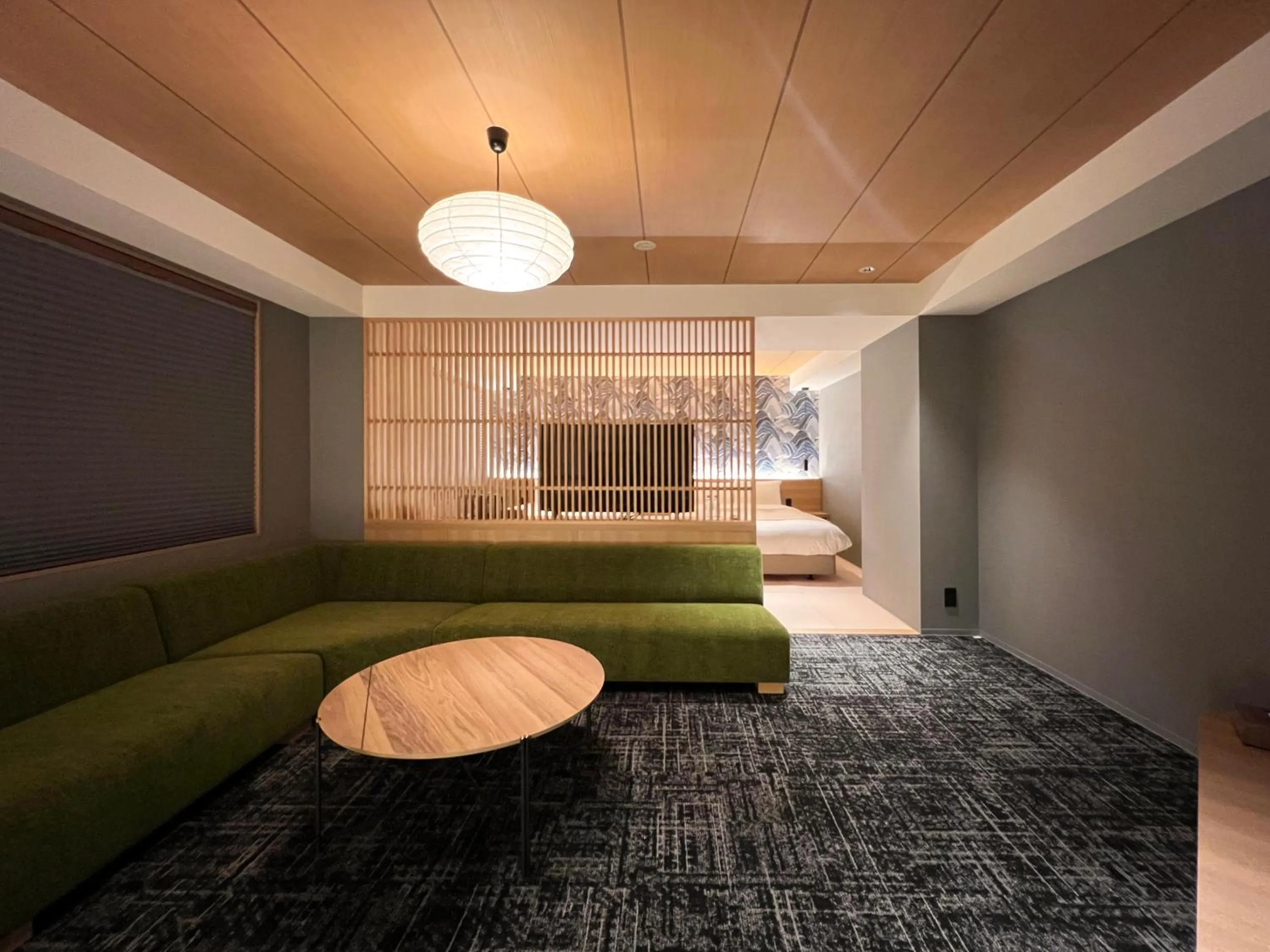 Living room, Bed in Rinn Gion Shirakawa