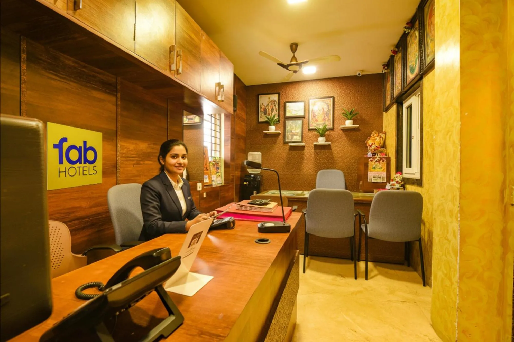 Lobby or reception in FabHotel Vijaylakshmi Stay Inn