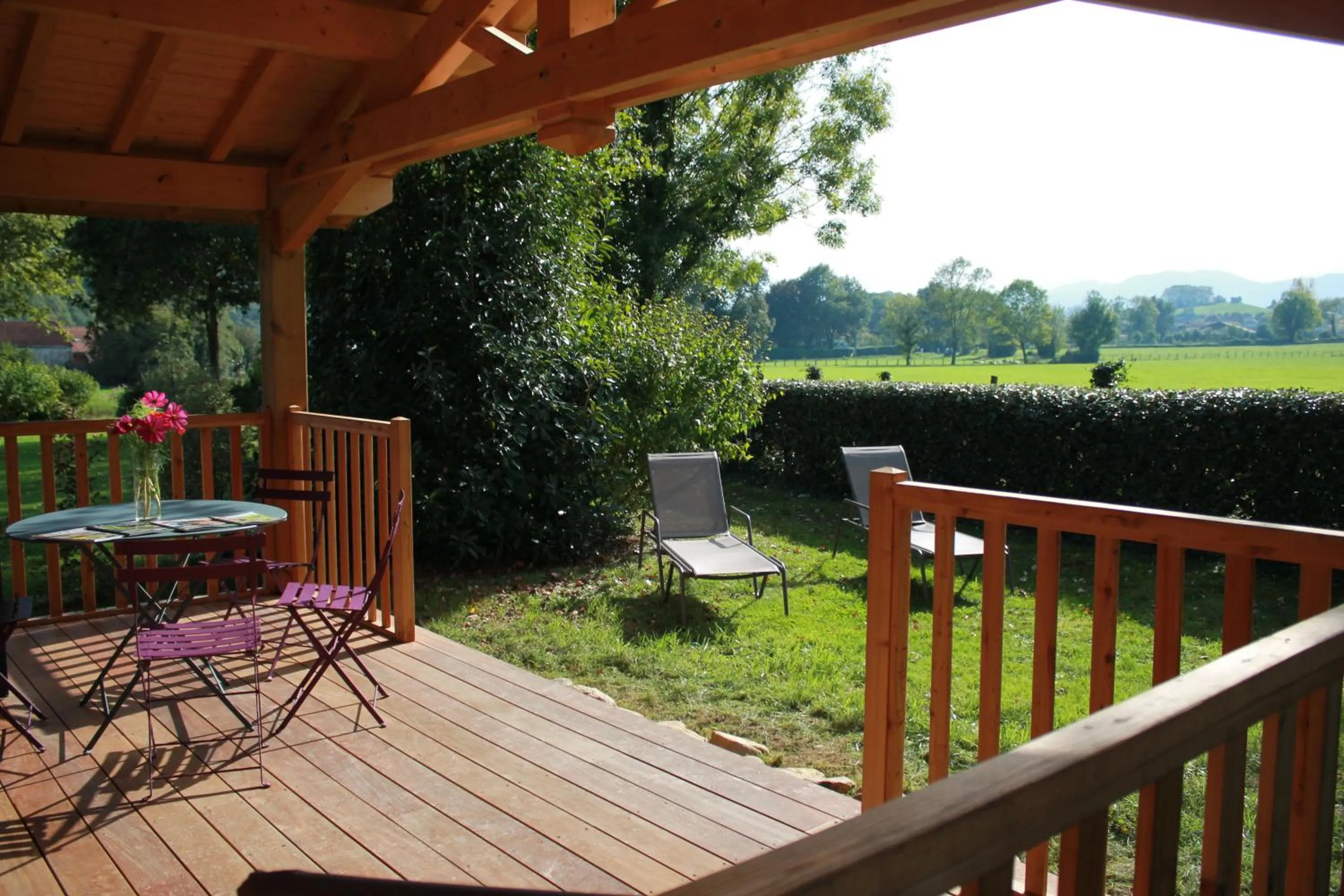 Patio in Narbaitz Vacances