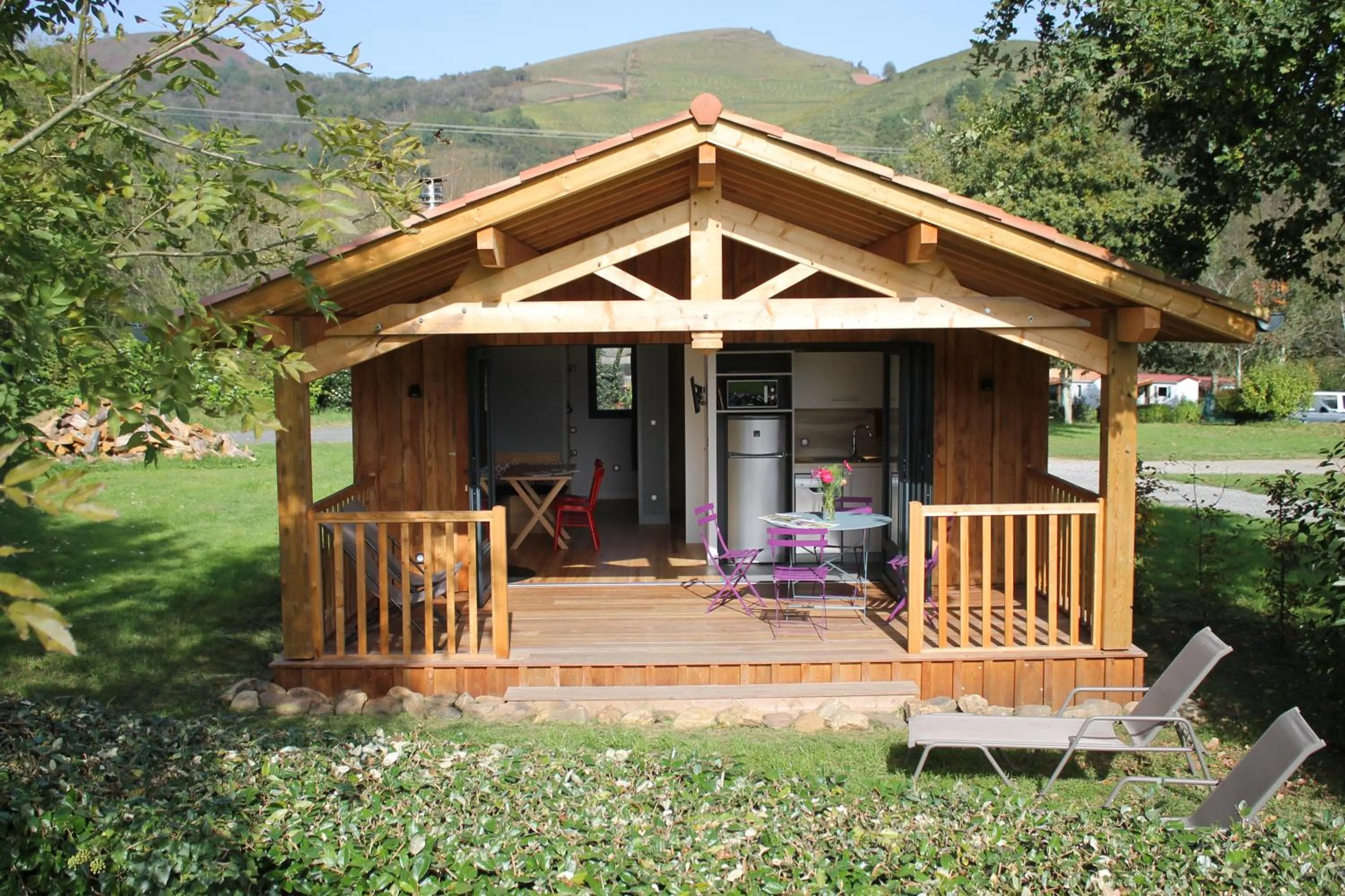 Patio in Narbaitz Vacances