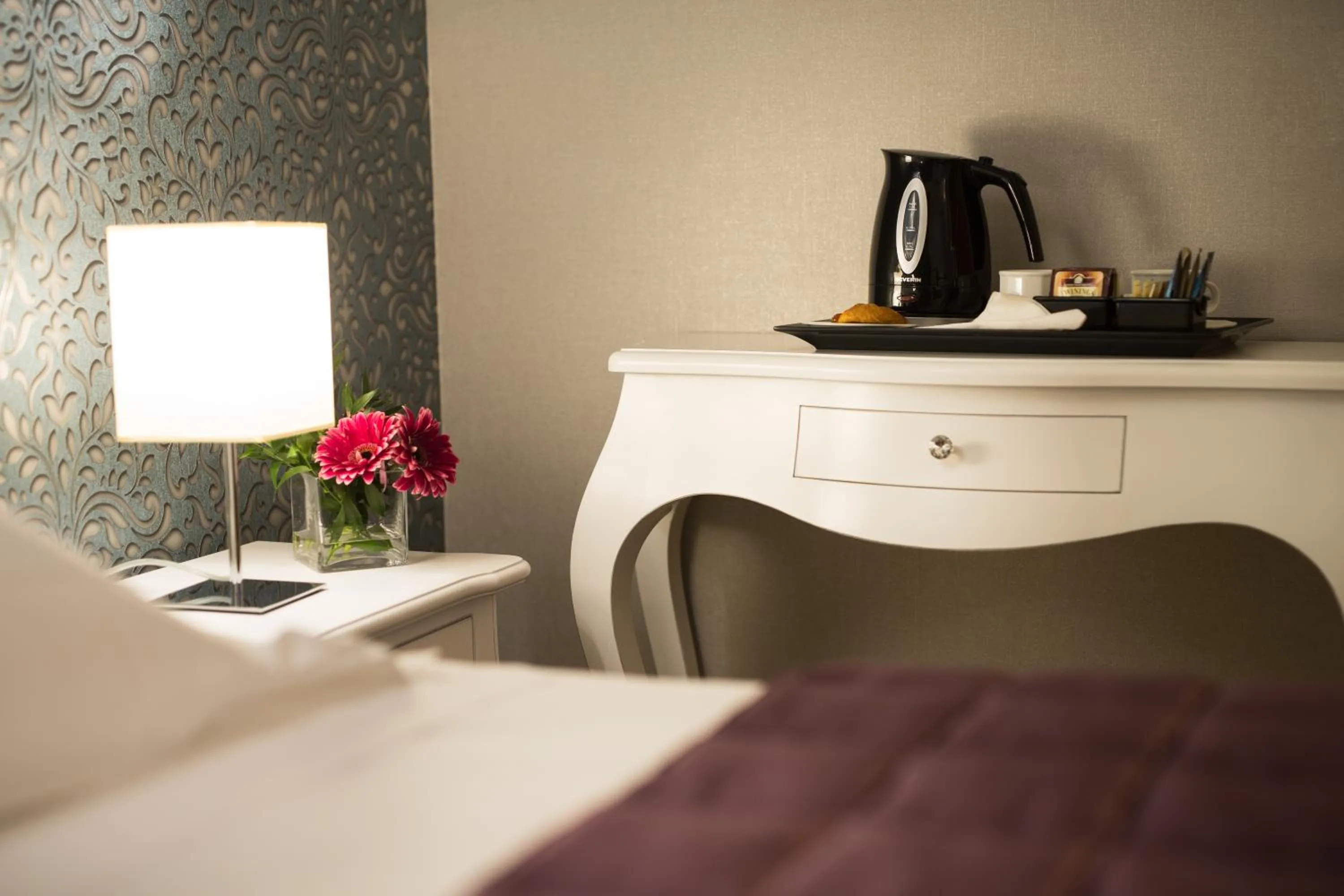 Decorative detail, Bed in Hotel Montreal