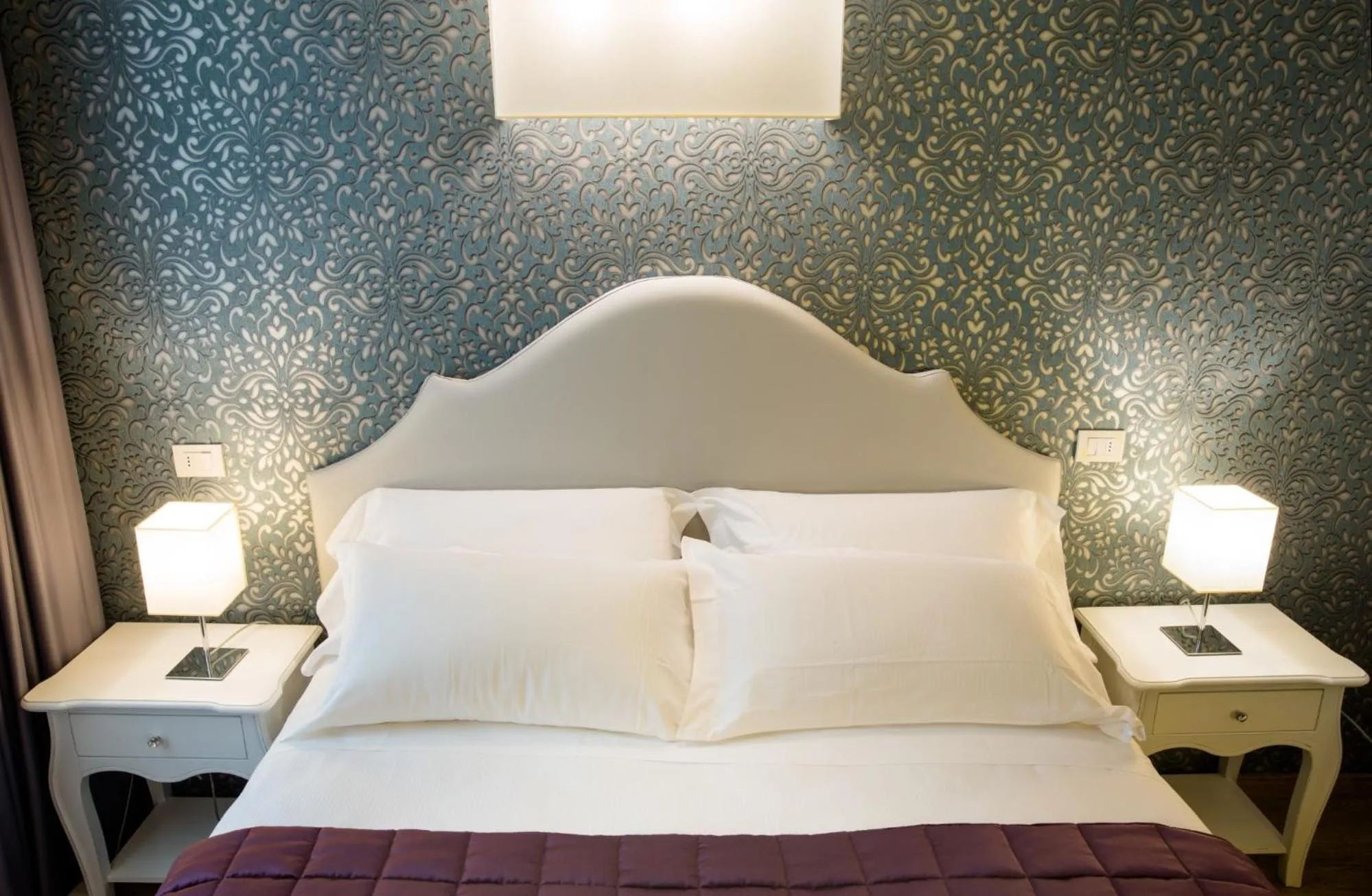 Decorative detail, Bed in Hotel Montreal